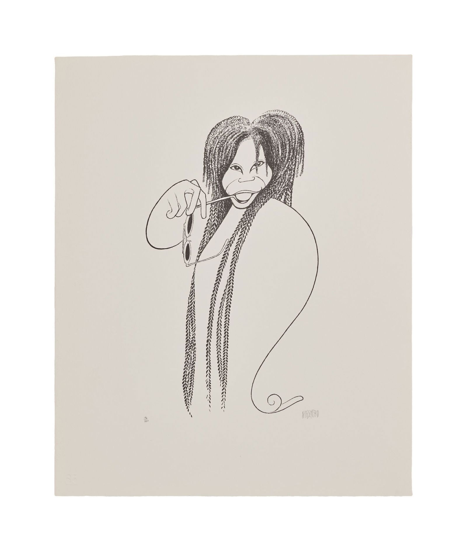 Whoopi Goldberg | 1992 Hirschfeld Signed Limited Edition Lithograph for Broadway Show (1 of 4)