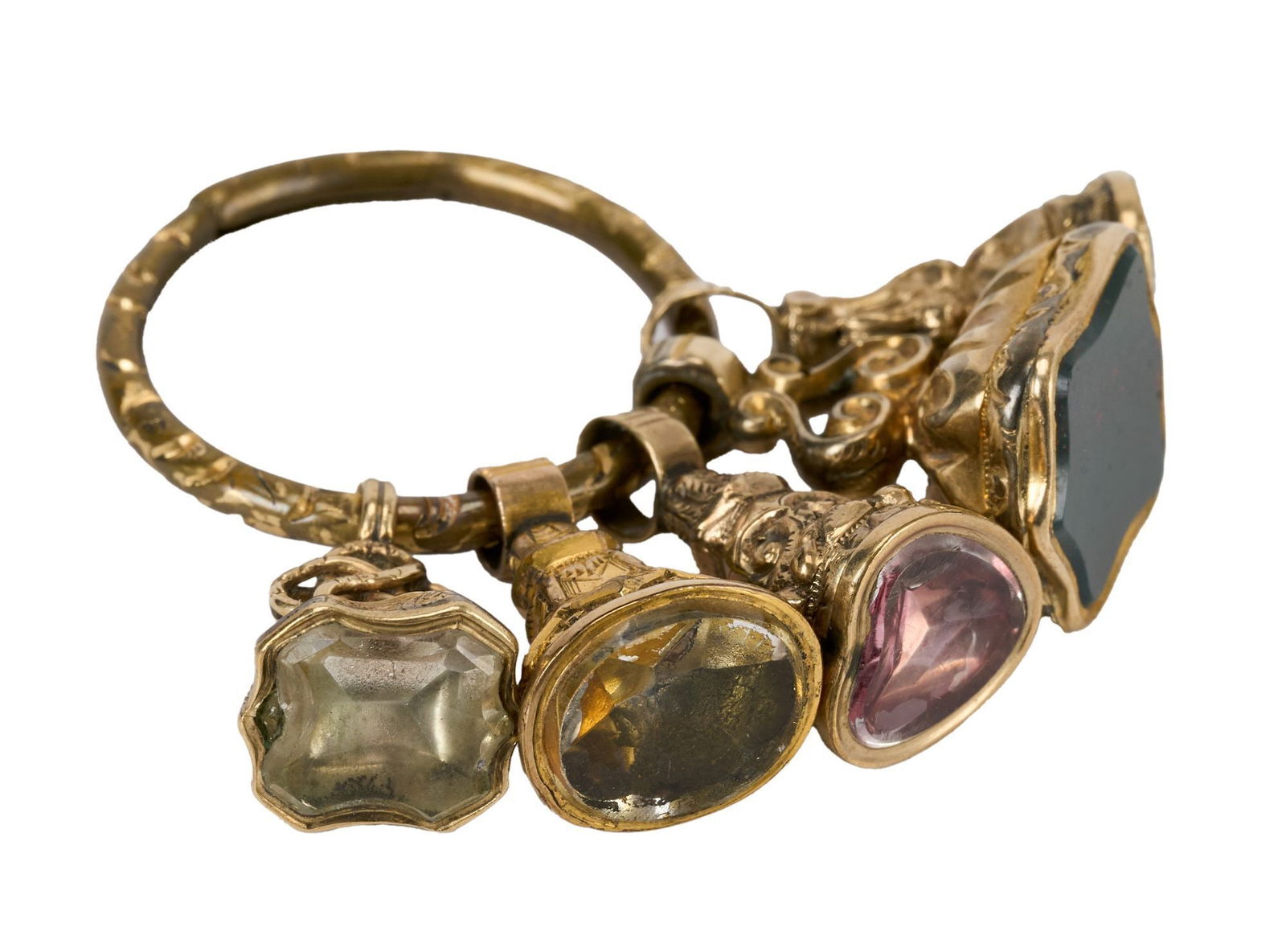 Whoopi Goldberg | Antique Victorian Gold and Hardstone Fob Seals (1 of 4)
