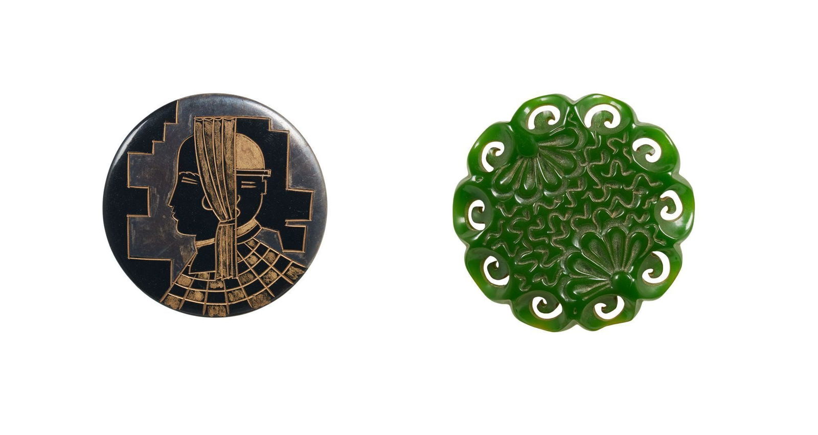Whoopi Goldberg | Pair of Vintage Brooches Including Jean Cocteau Design (1 of 6)