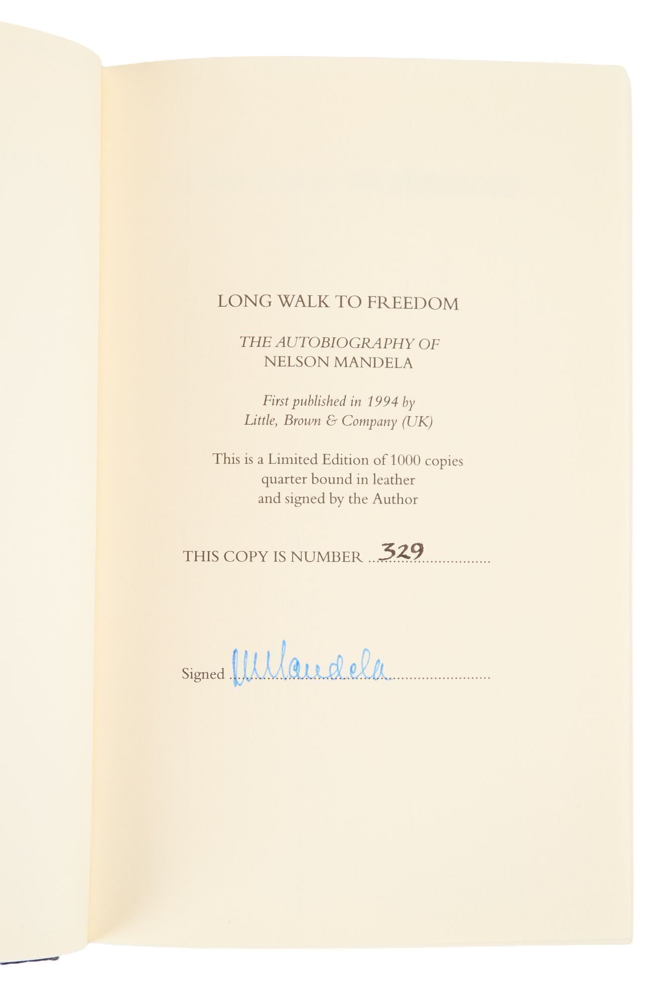 Whoopi Goldberg | Nelson Mandela Signed "Long Walk to Freedom" Limited Ed. Book (1 of 4)