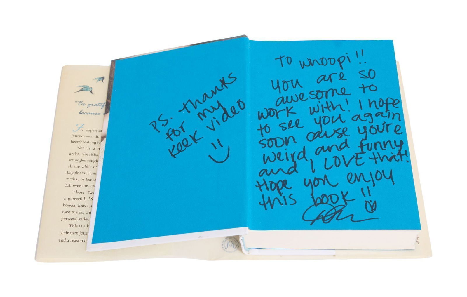 Whoopi Goldberg | Demi Lovato Signed "Staying Strong" Book (1 of 3)