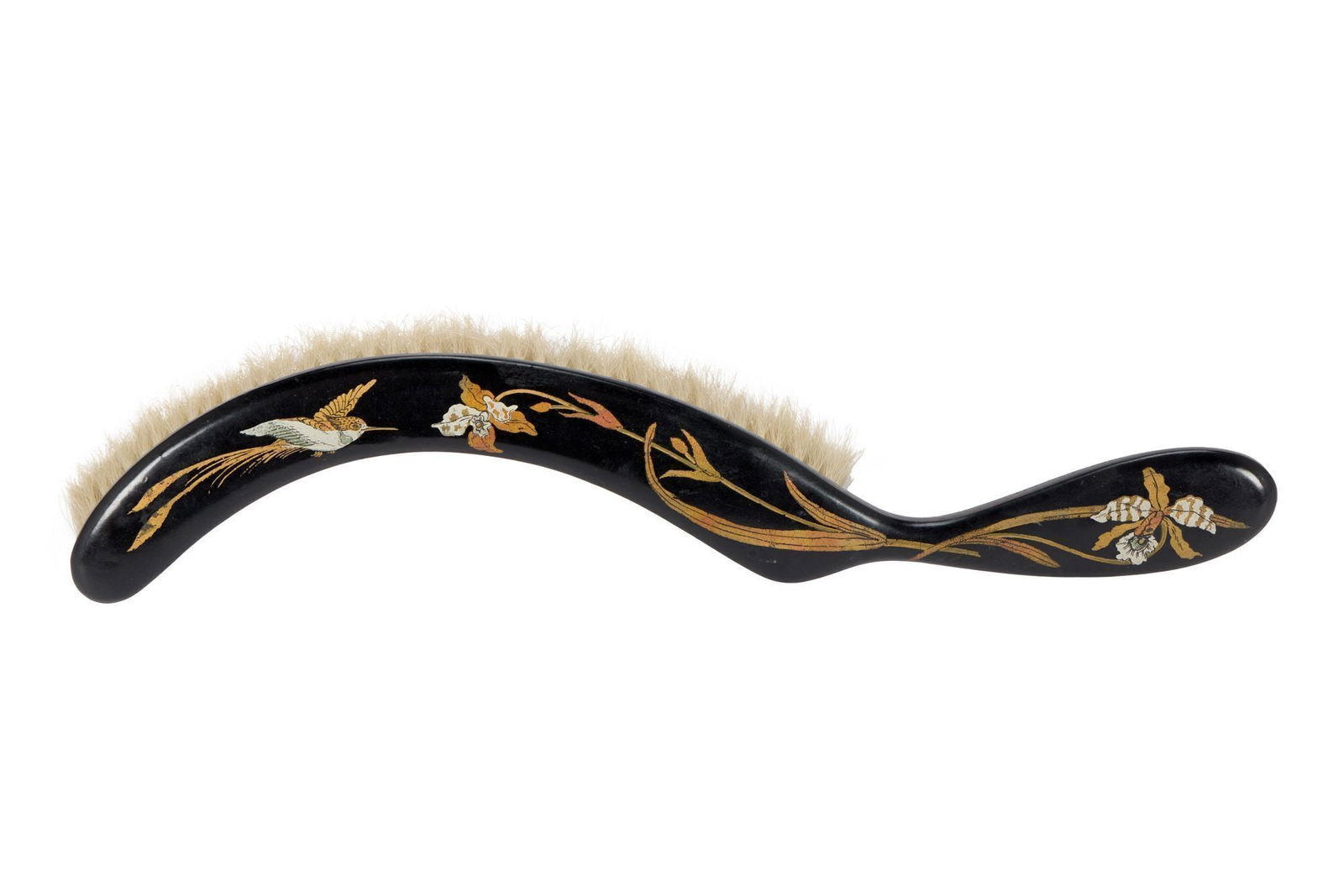 Whoopi Goldberg | Chinoiserie Black Lacquer Crumb Brush (1 of 3)