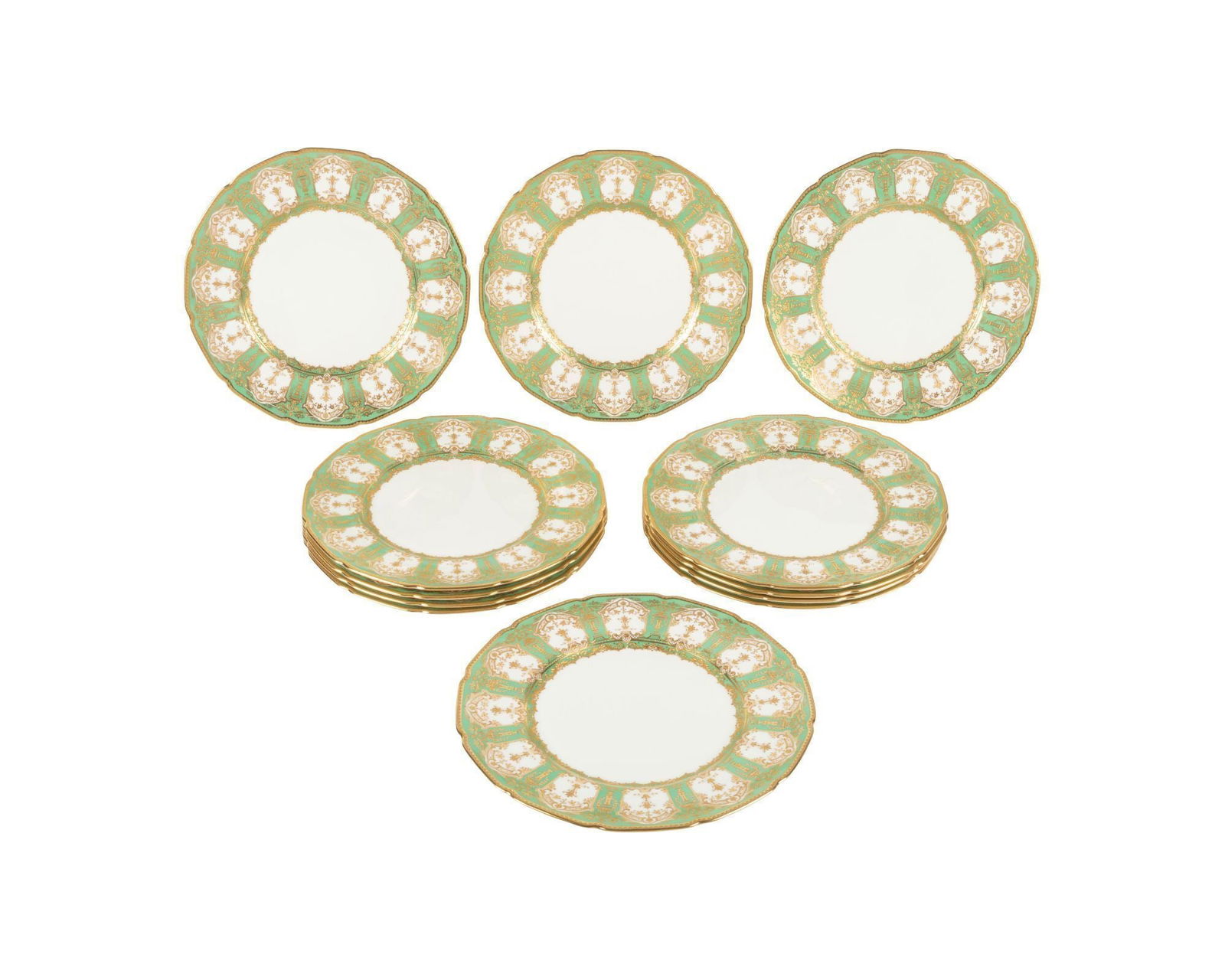 Whoopi Goldberg | 12 Royal Doulton Sevres Pattern Dinner Plates (1 of 2)