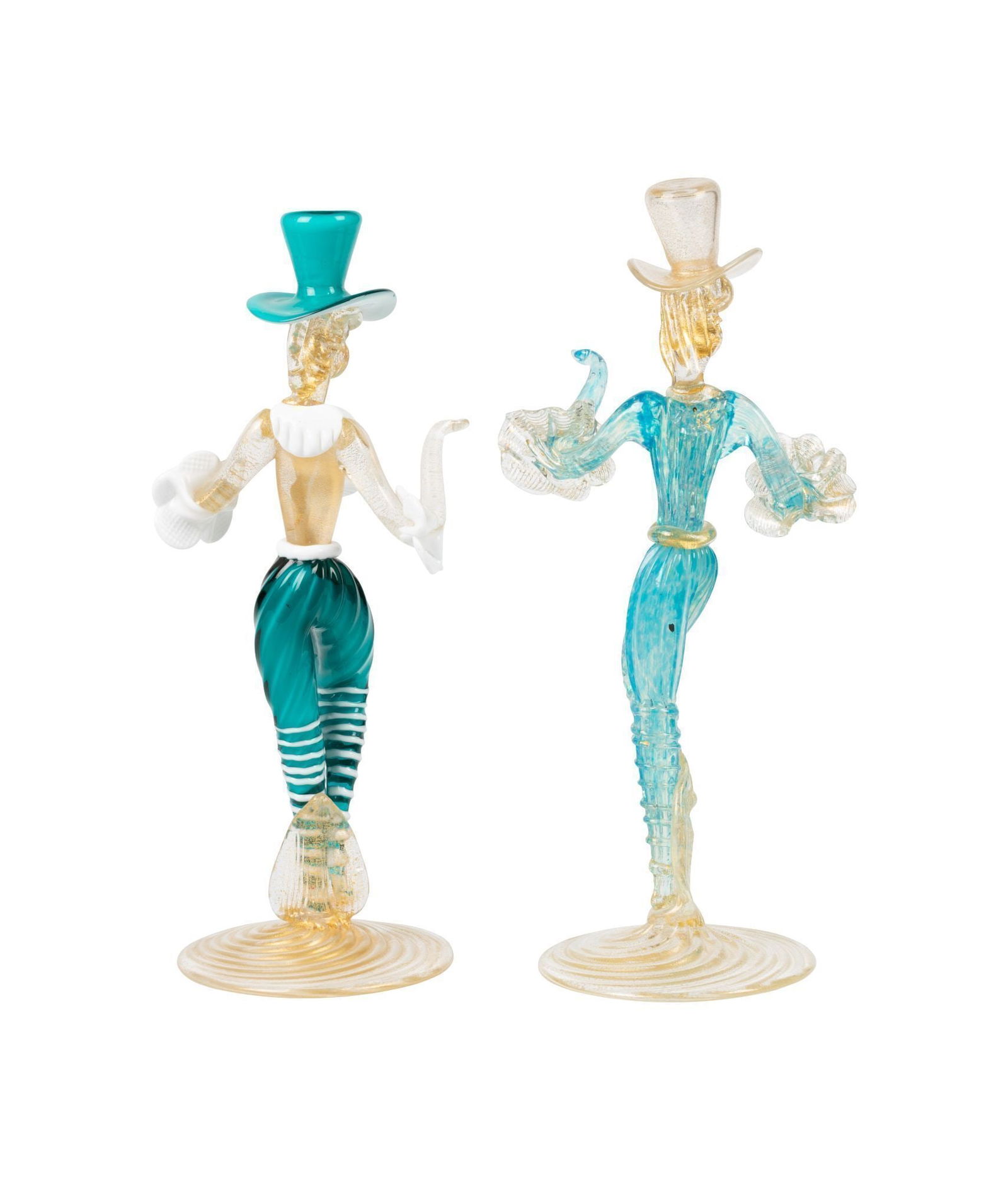 Whoopi Goldberg | Two Murano Glass Dancing Figurines (1 of 3)