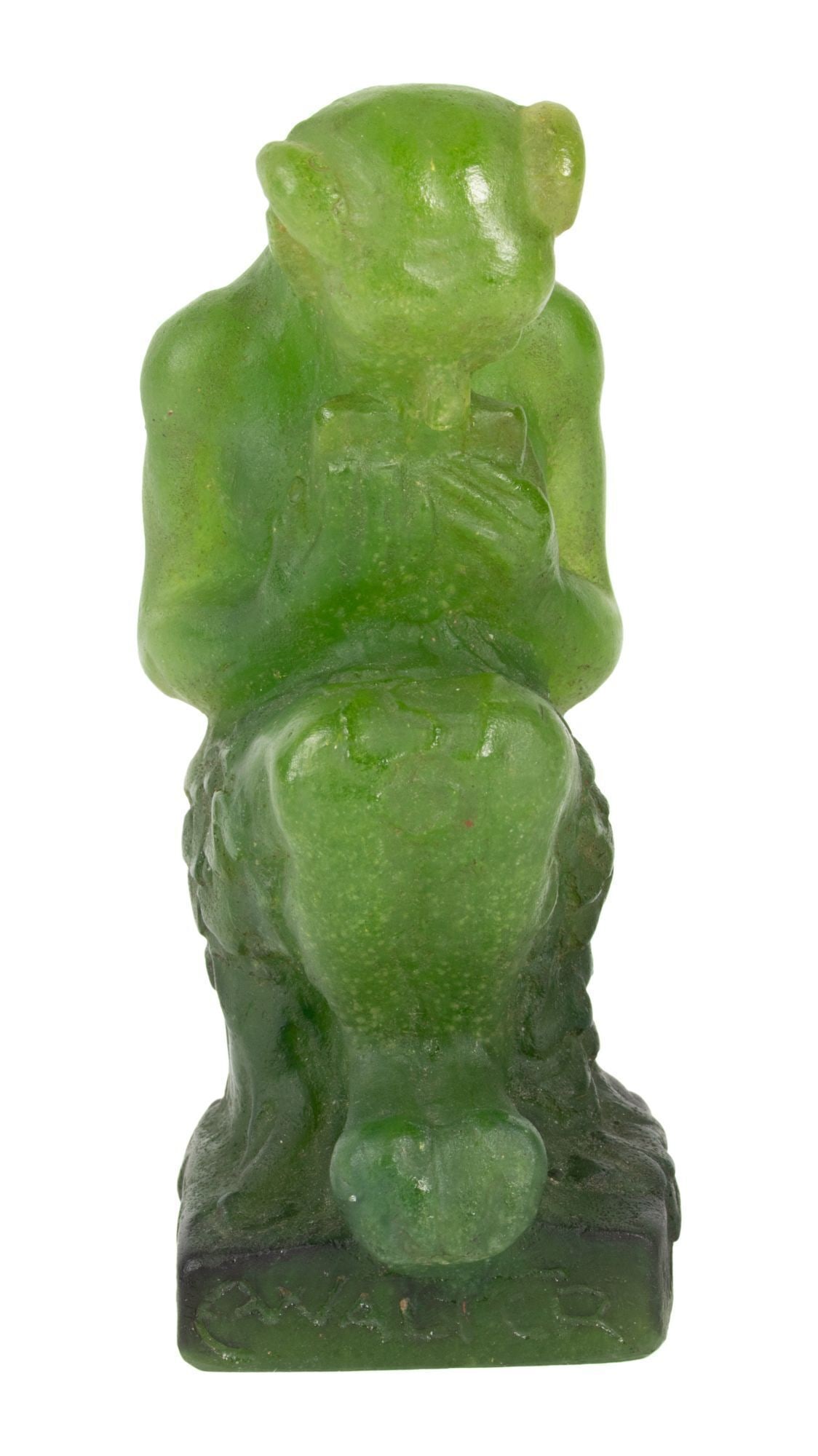 Whoopi Goldberg | Almaric Walter Pate-de-verre Sitting Pan Figurine (1 of 6)