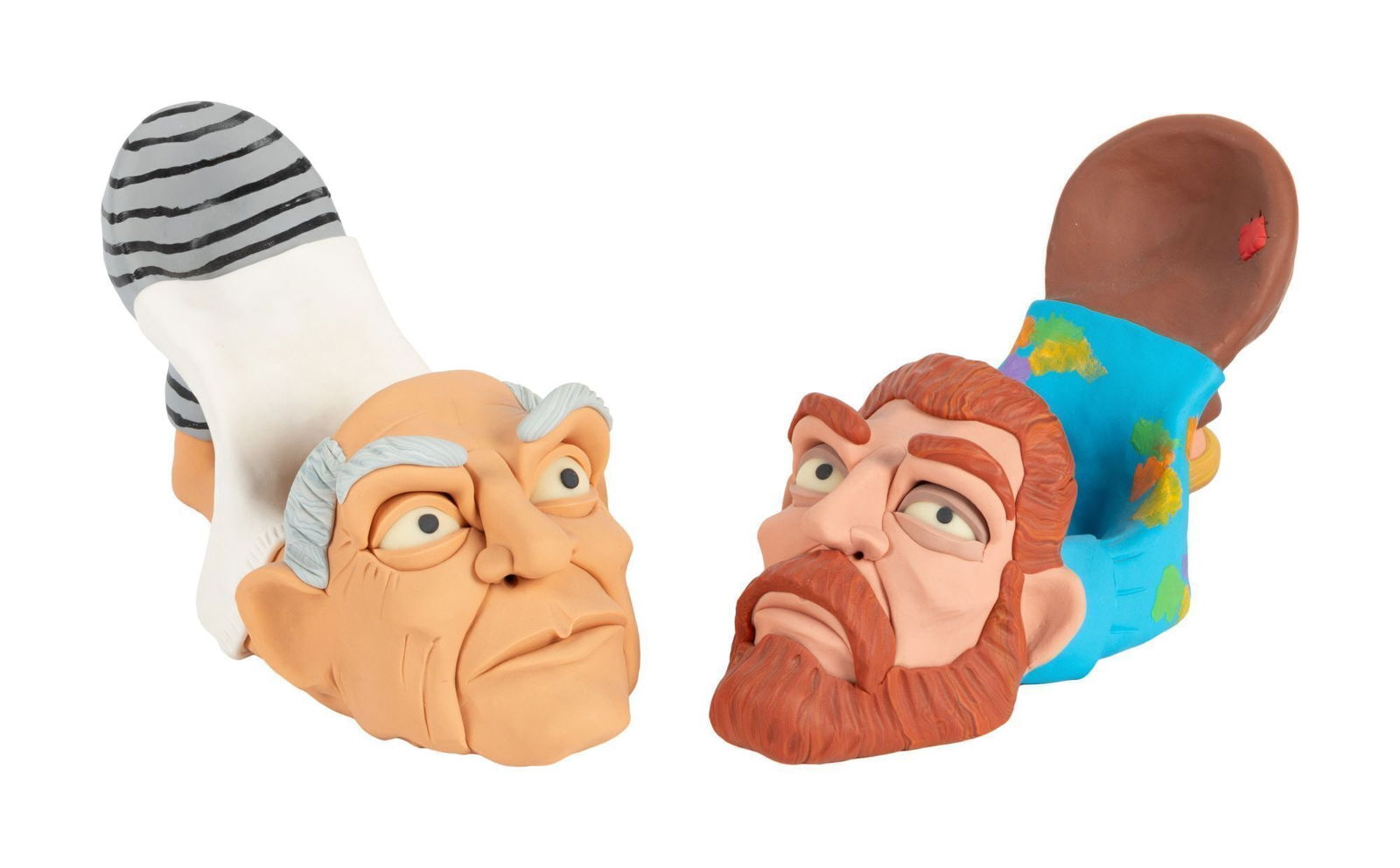 Whoopi Goldberg | Two Dan Crowley Clay Shoe Sculptures (1 of 7)