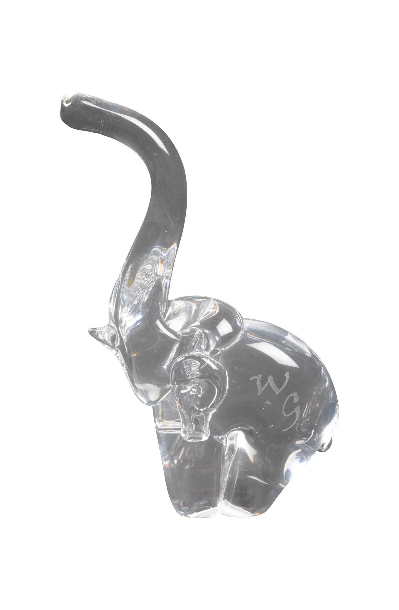Whoopi Goldberg | WG Monogrammed Glass Elephant Figurine (1 of 4)