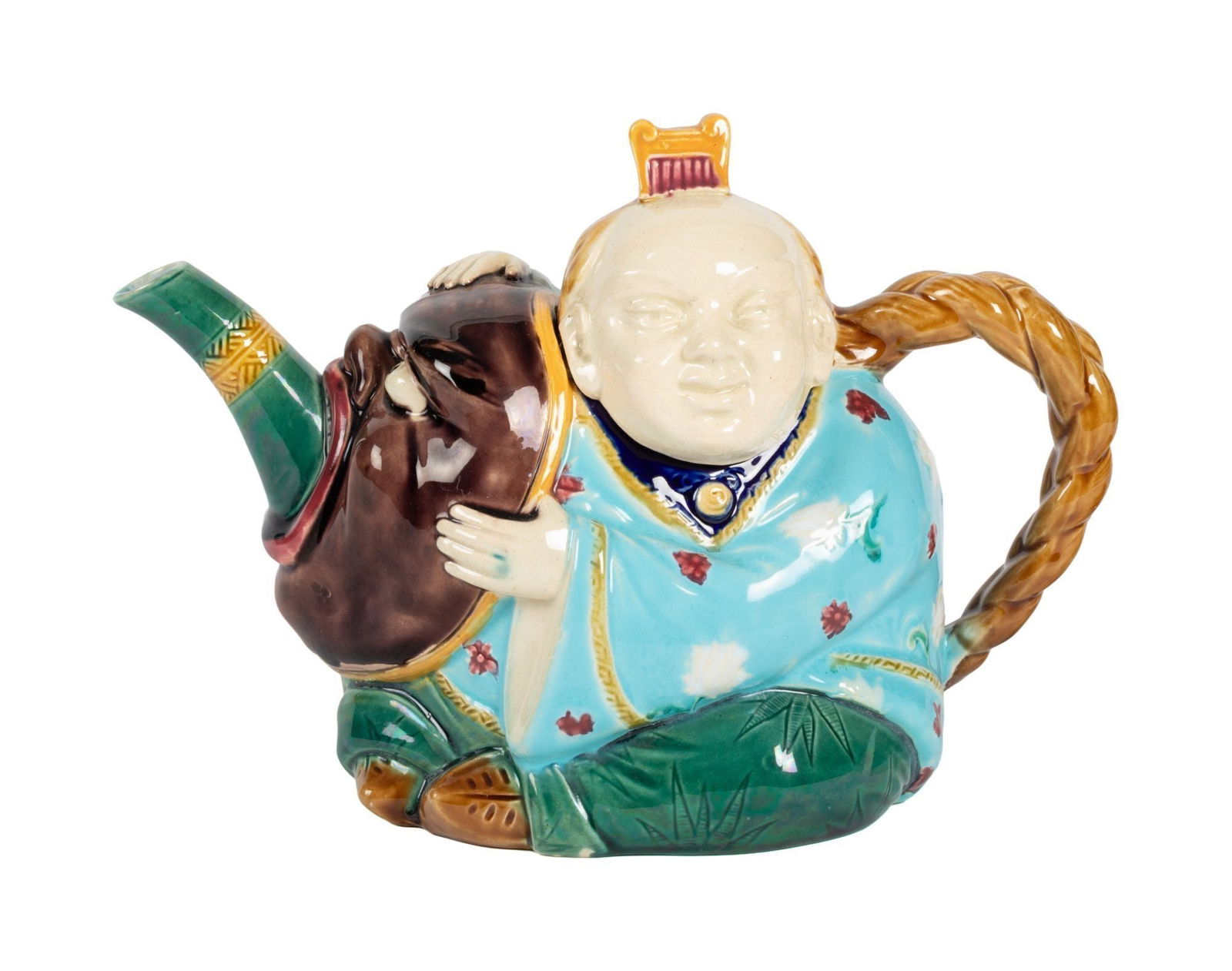 Whoopi Goldberg | Minton Majolica Figural Teapot (1 of 5)
