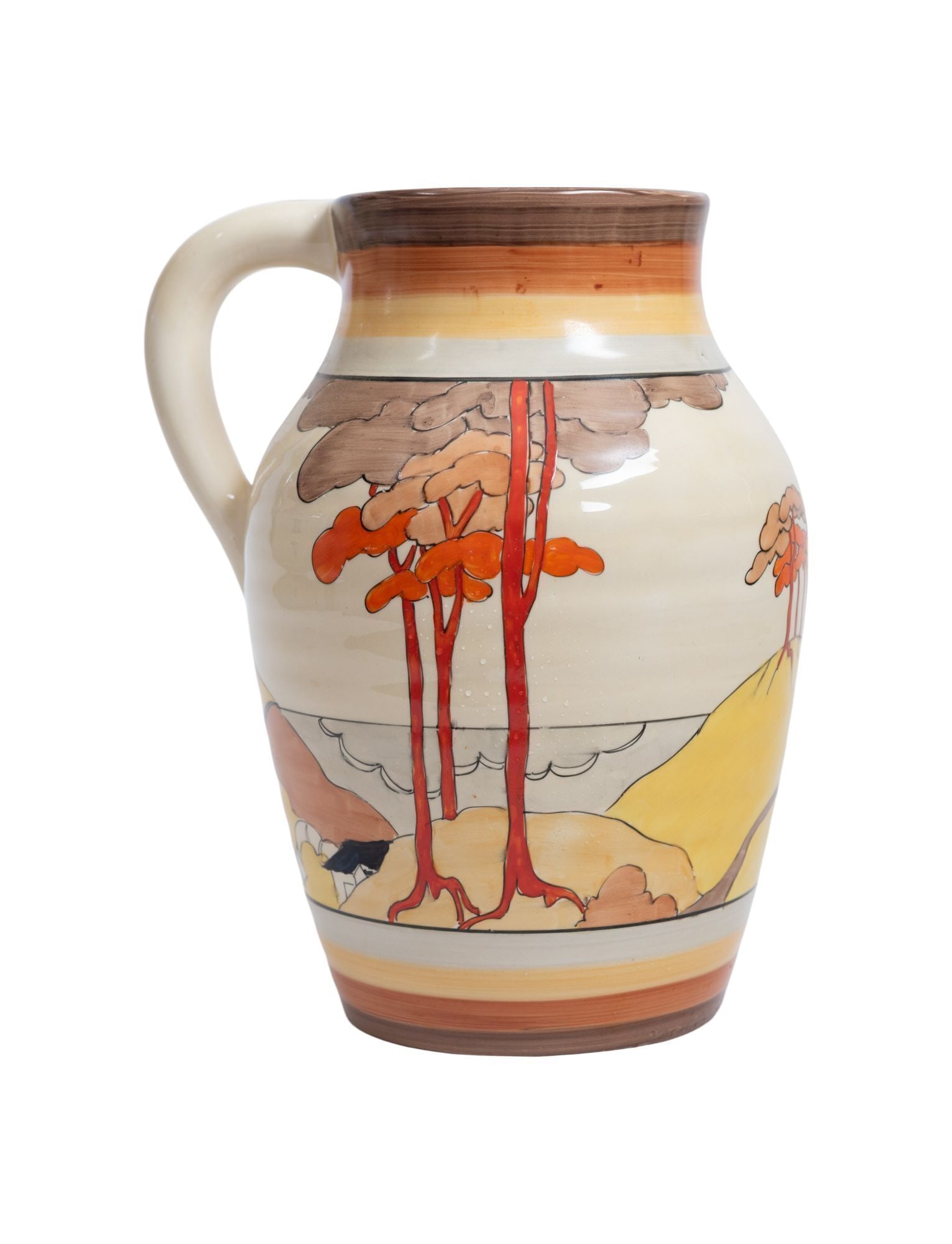 Whoopi Goldberg | Clarice Cliff Coral Firs Lotus Jug (1 of 3)