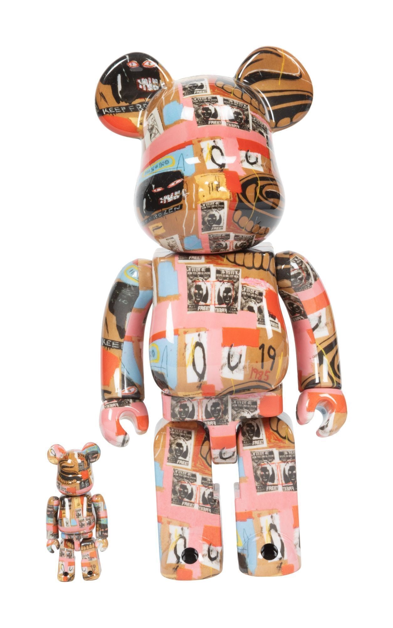 Whoopi Goldberg | Basquiat x Warhol #2 Medicom Toy Bearbricks Figurines (1 of 4)
