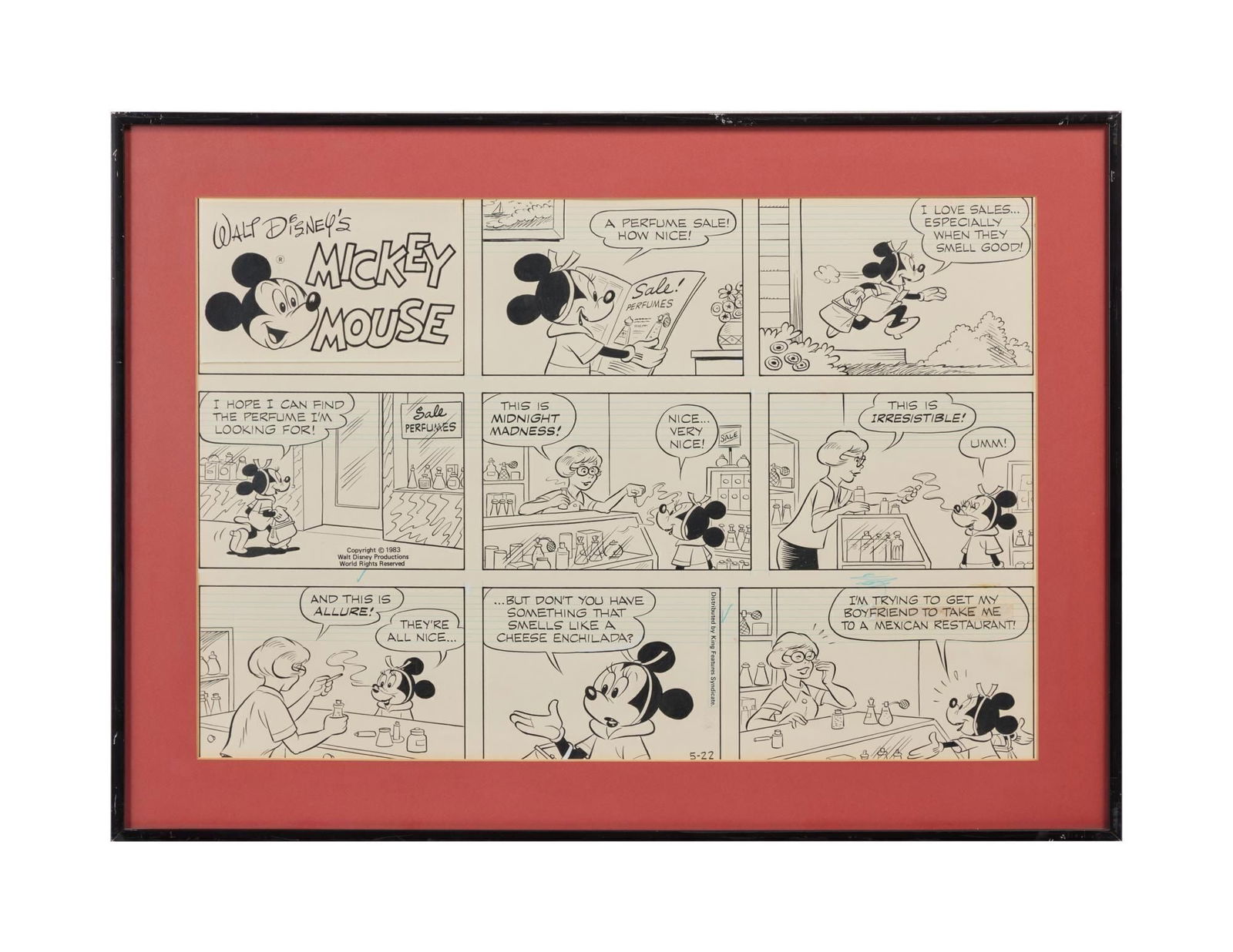 Whoopi Goldberg | Framed Mickey Mouse Comic Proof (1 of 2)