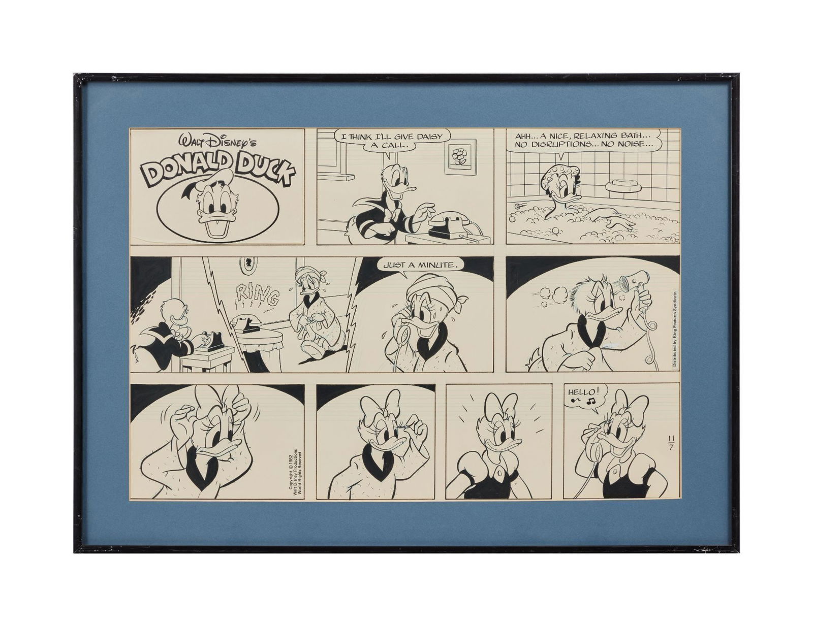Whoopi Goldberg | Framed Donald Duck Comic Proof (1 of 2)