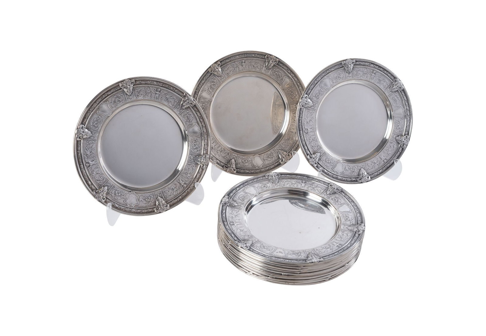 Whoopi Goldberg | Set of 13 Gorham Sterling Bread & Butter Plates (1 of 2)