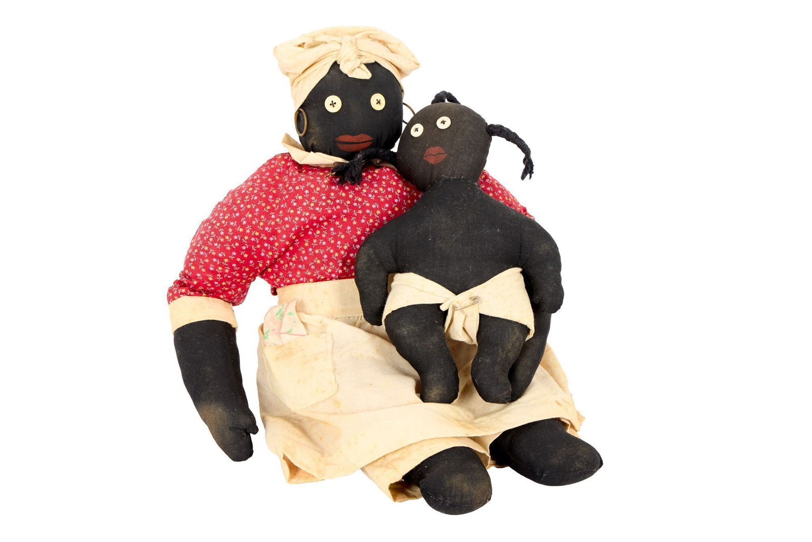 Whoopi Goldberg | First Collected Black Folk Art Dolls Mammy with Baby (1 of 7)