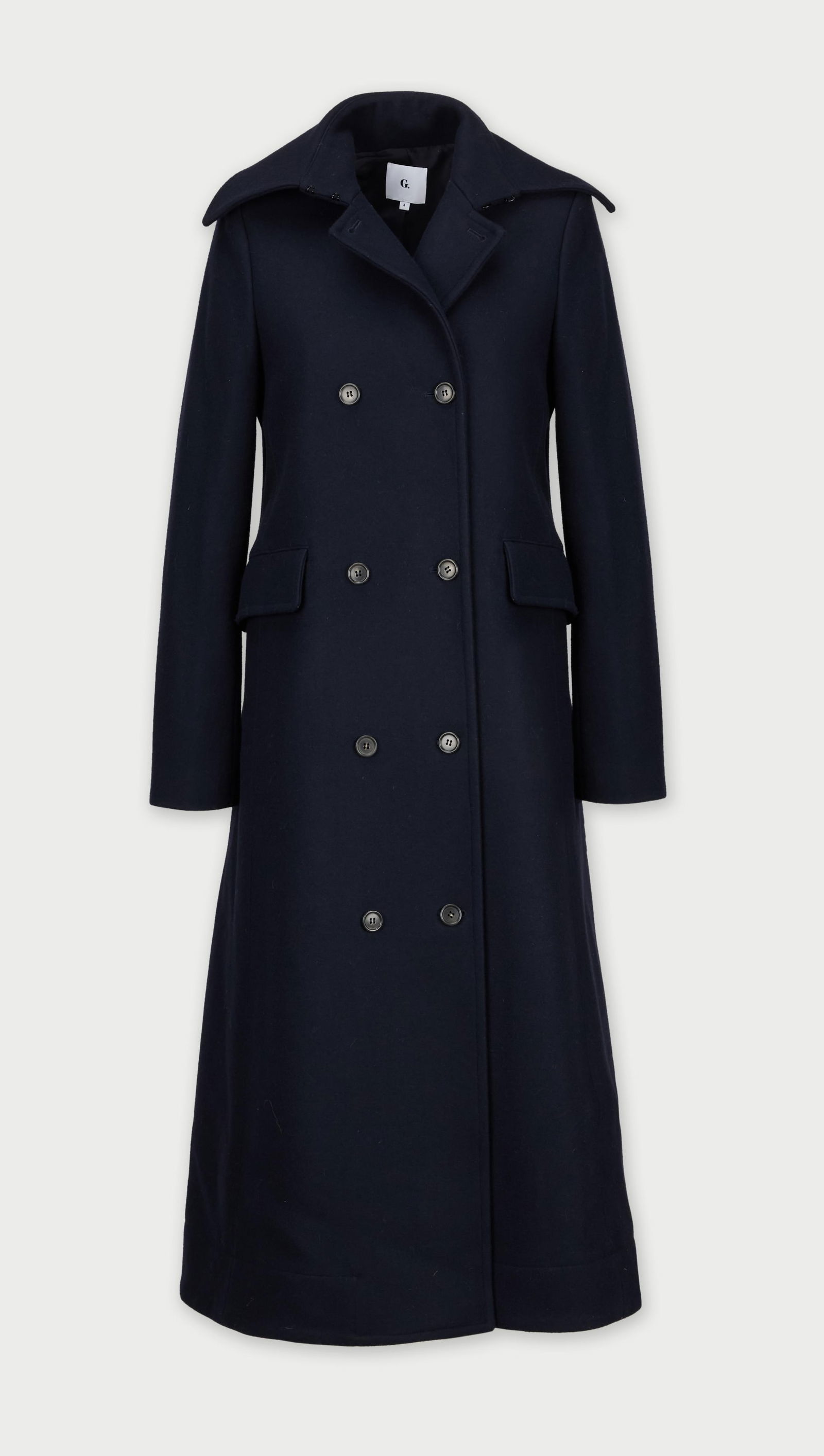 Gwyneth Paltrow | goop G. Label Navy Wool Overcoat (1 of 5)