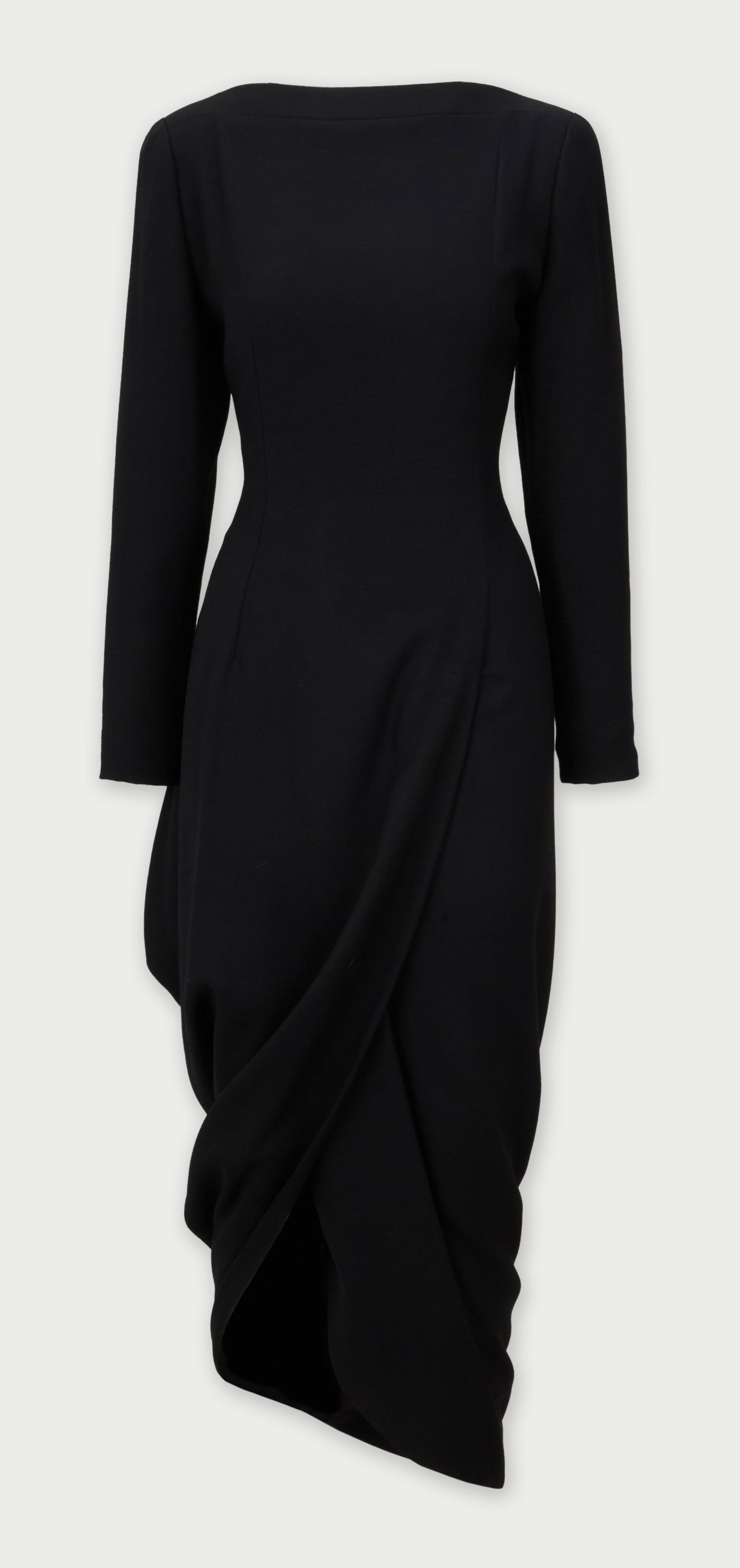 Givenchy | 1996 Fall Collection By John Galliano Black Mid-Length Evening Dress (1 of 4)