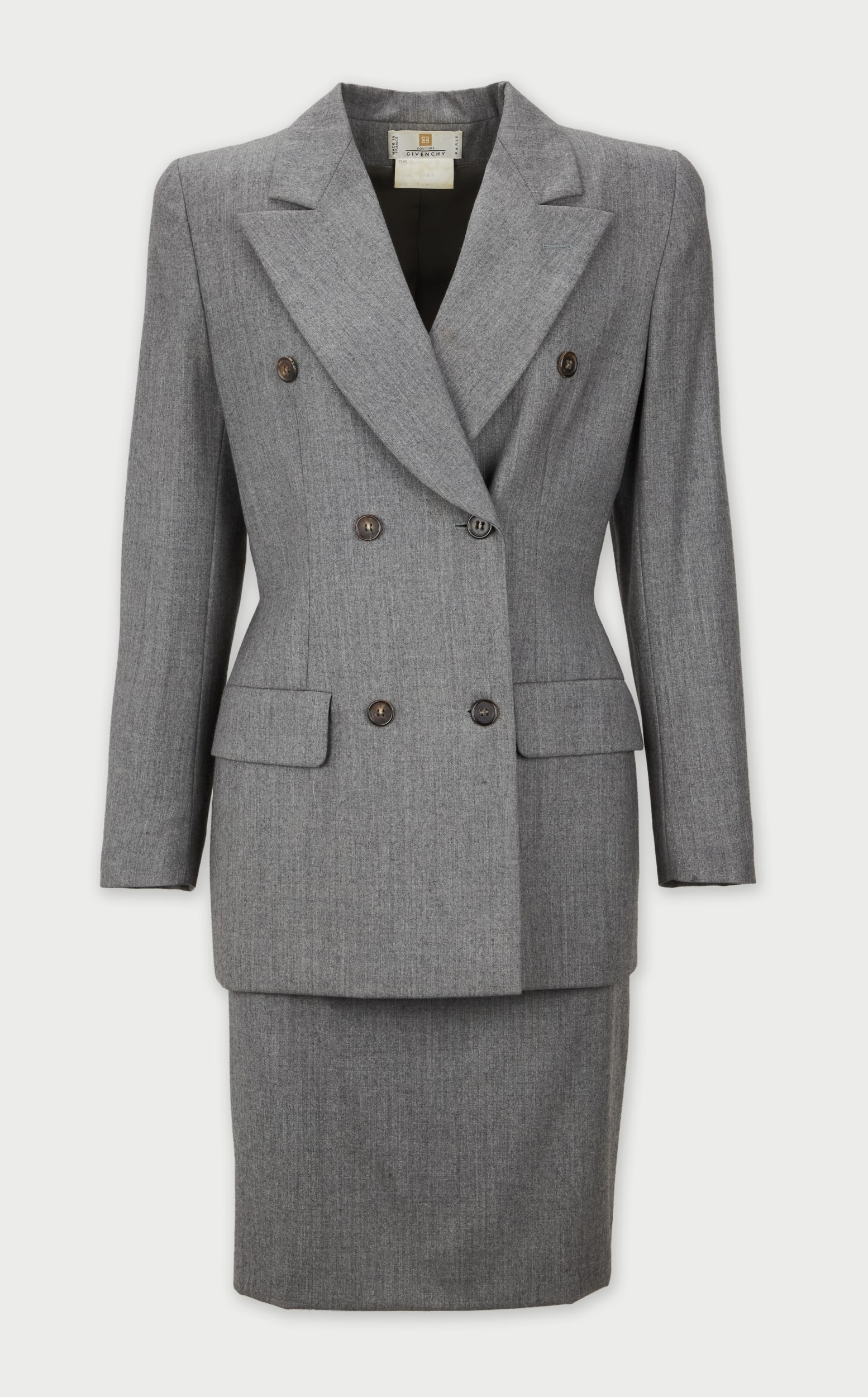 Givenchy | 1997-1998 Fall Runway by Alexander McQueen Grey Suit  (1 of 5)