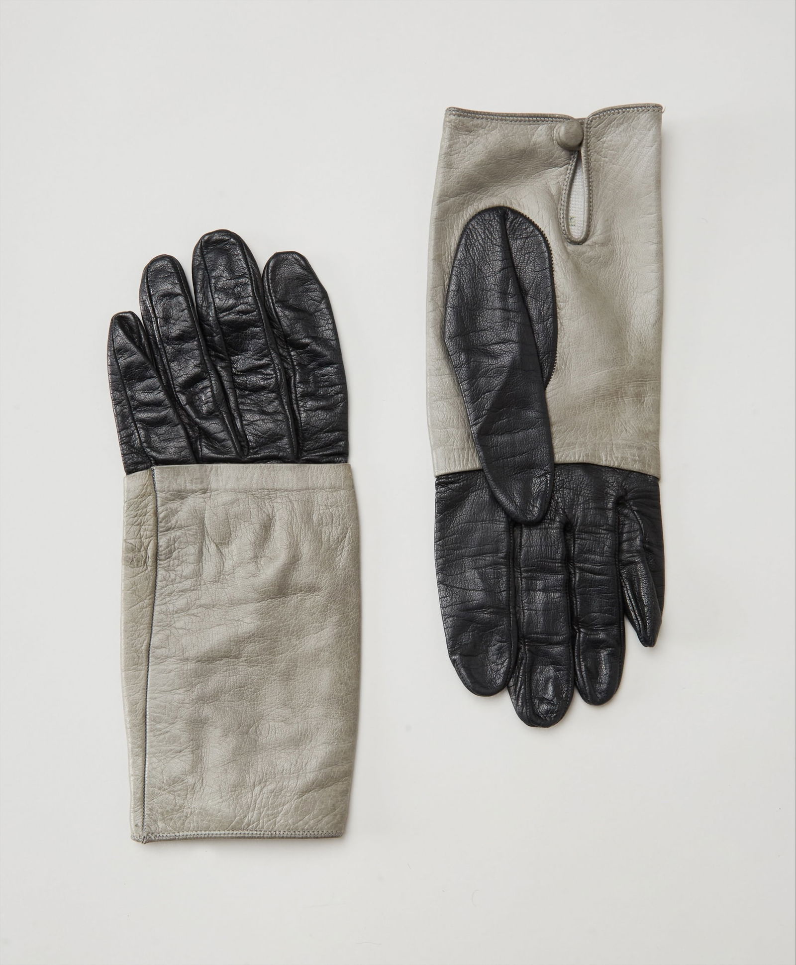 Givenchy | 1998 Fall Runway by Alexander McQueen Two-Tone Leather Gloves (1 of 5)