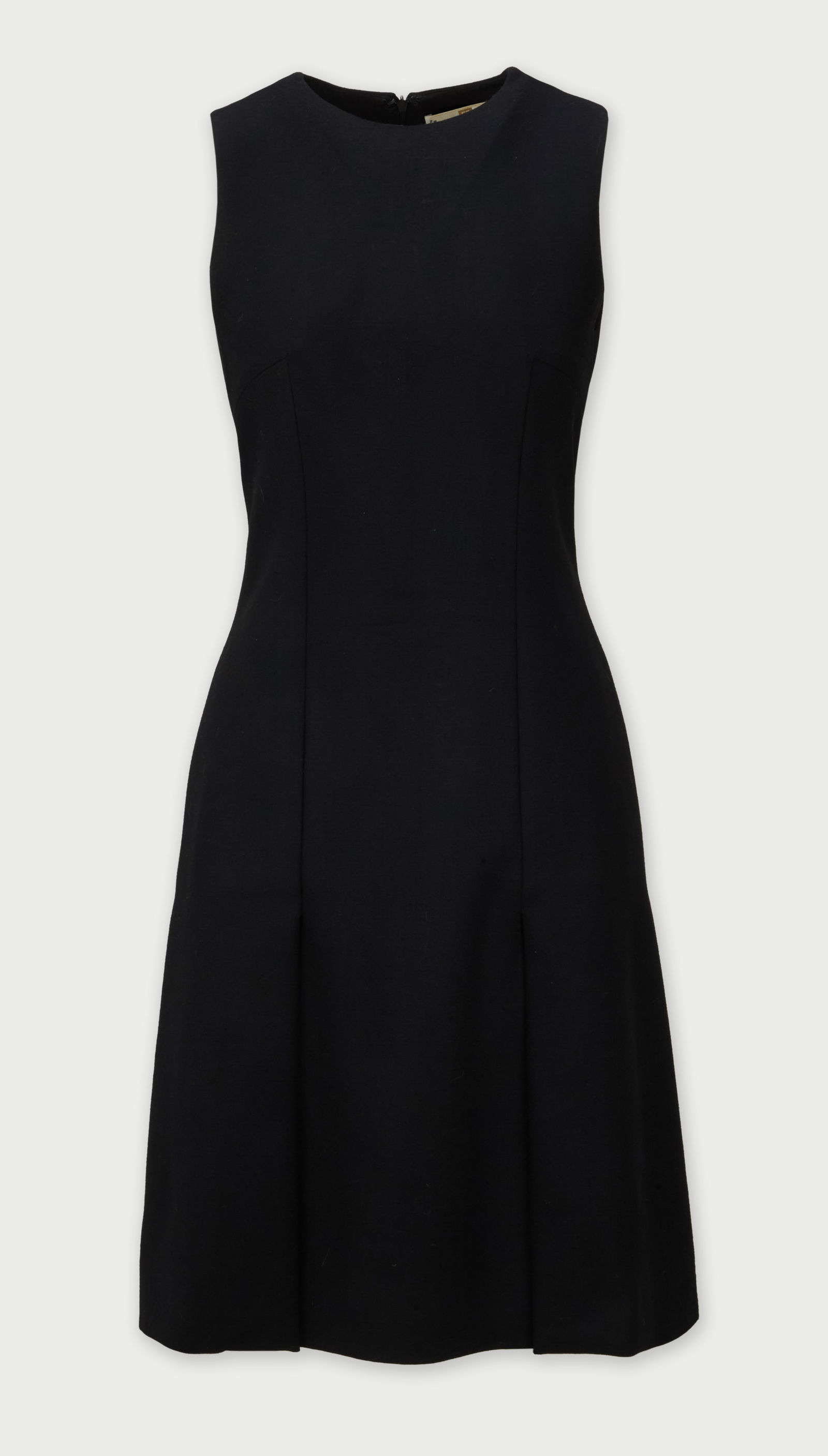 Givenchy | 1999-2000 Fall by Alexander McQueen Blacke Wool Crepe Dress  (1 of 4)
