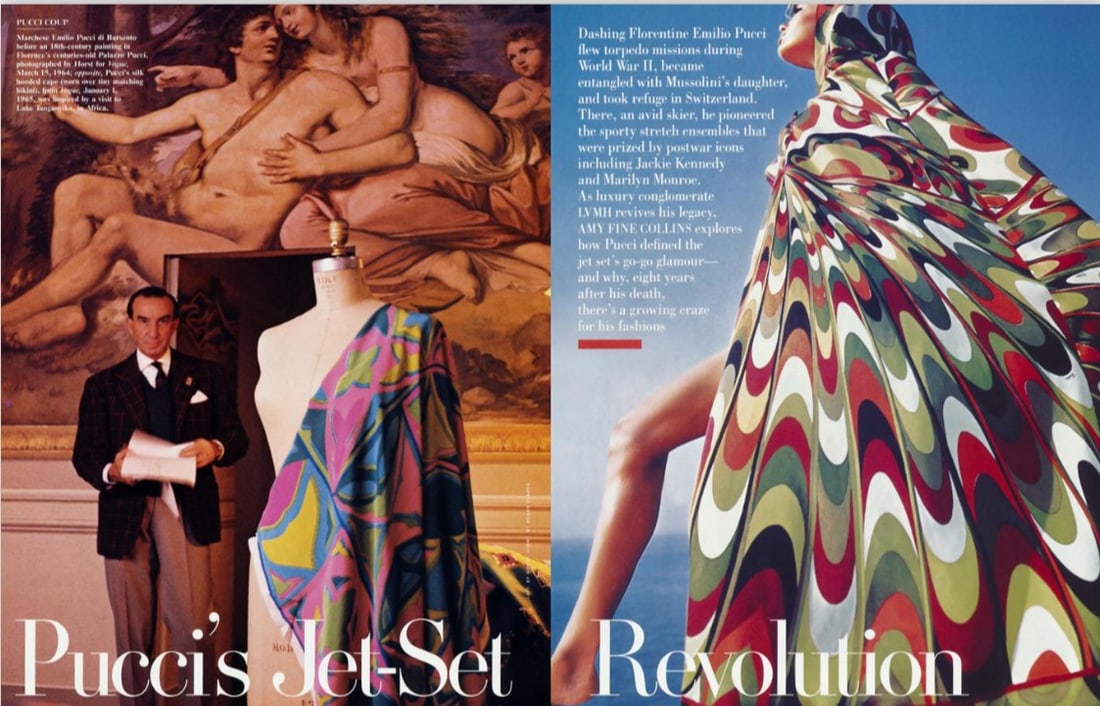 Emilio Pucci | 1965 Resort Patterned Cape  - 2