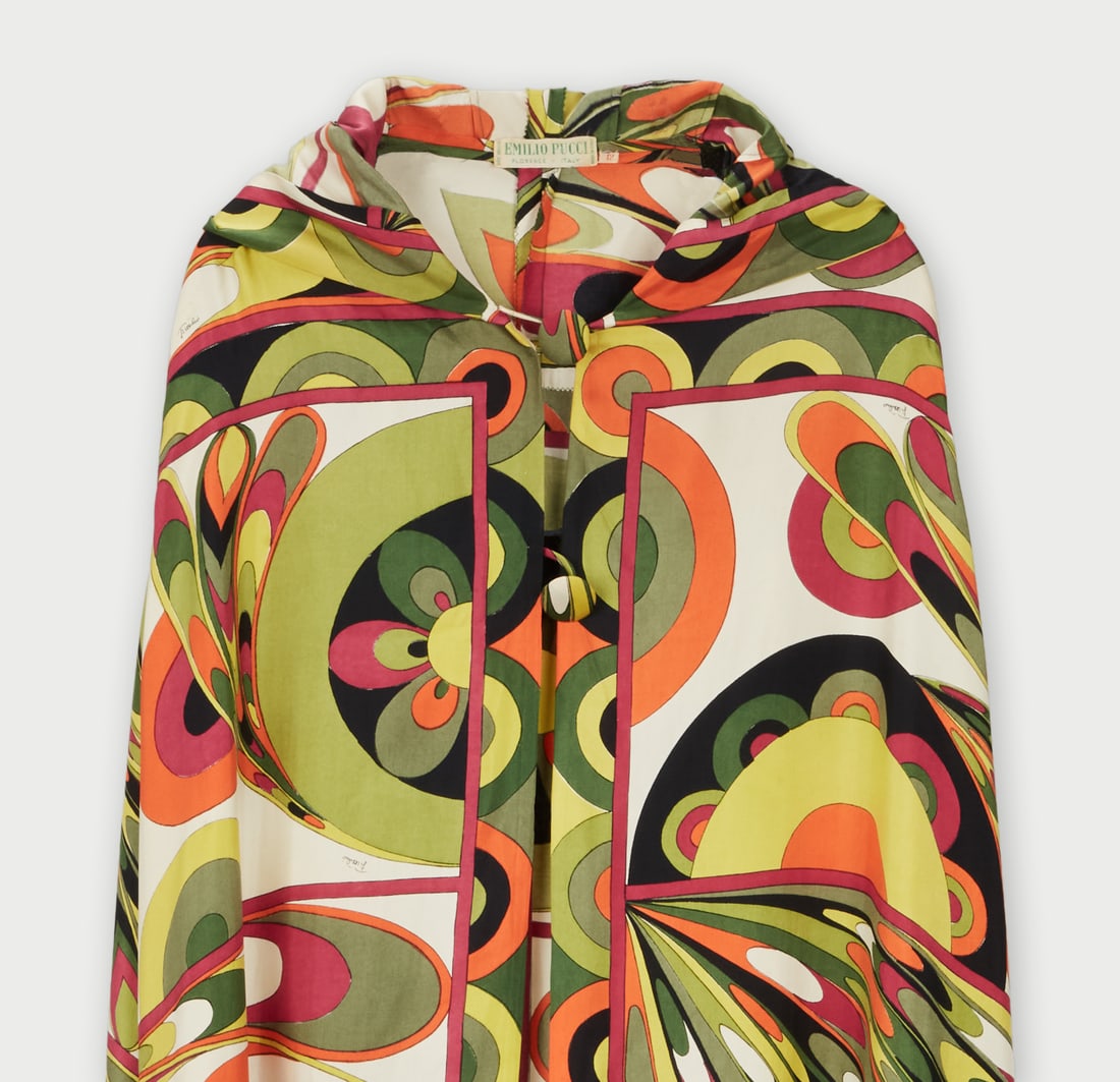 Emilio Pucci | 1965 Resort Patterned Cape  - 4