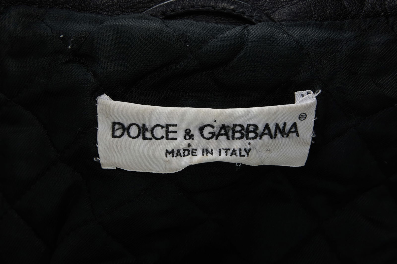 Dolce and Gabbana | 90s Cropped Black Leather Jacket - 3