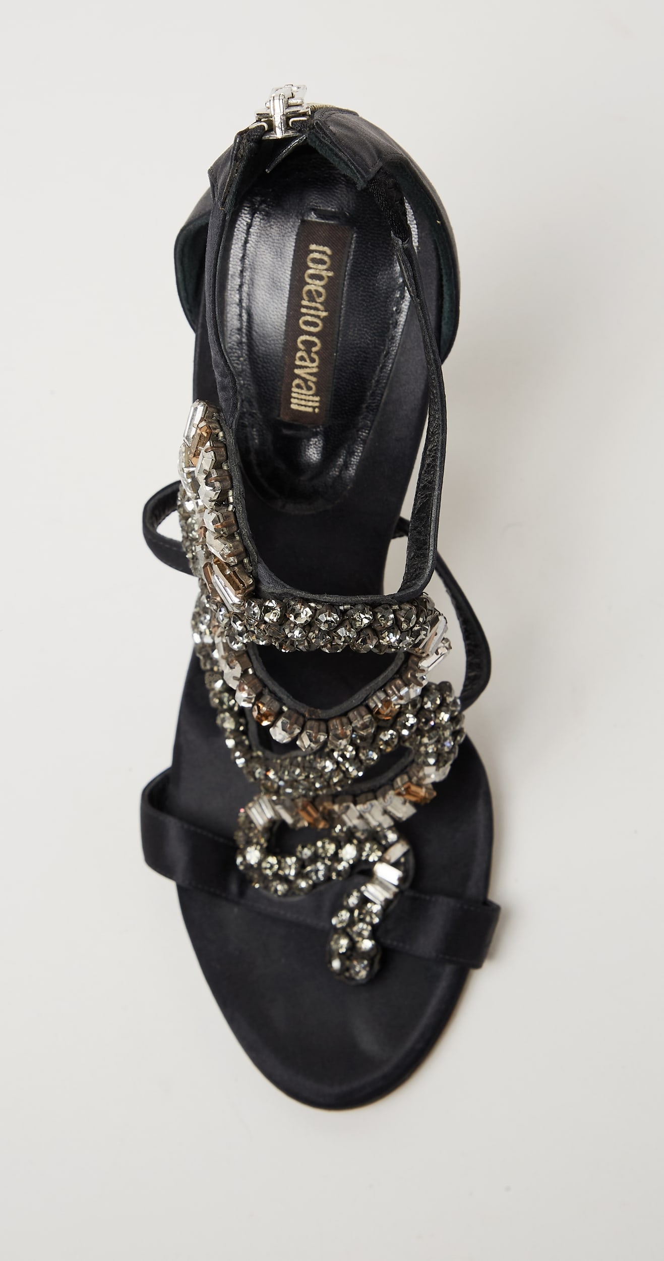 Roberto Cavalli | Black Snake Heels - 4