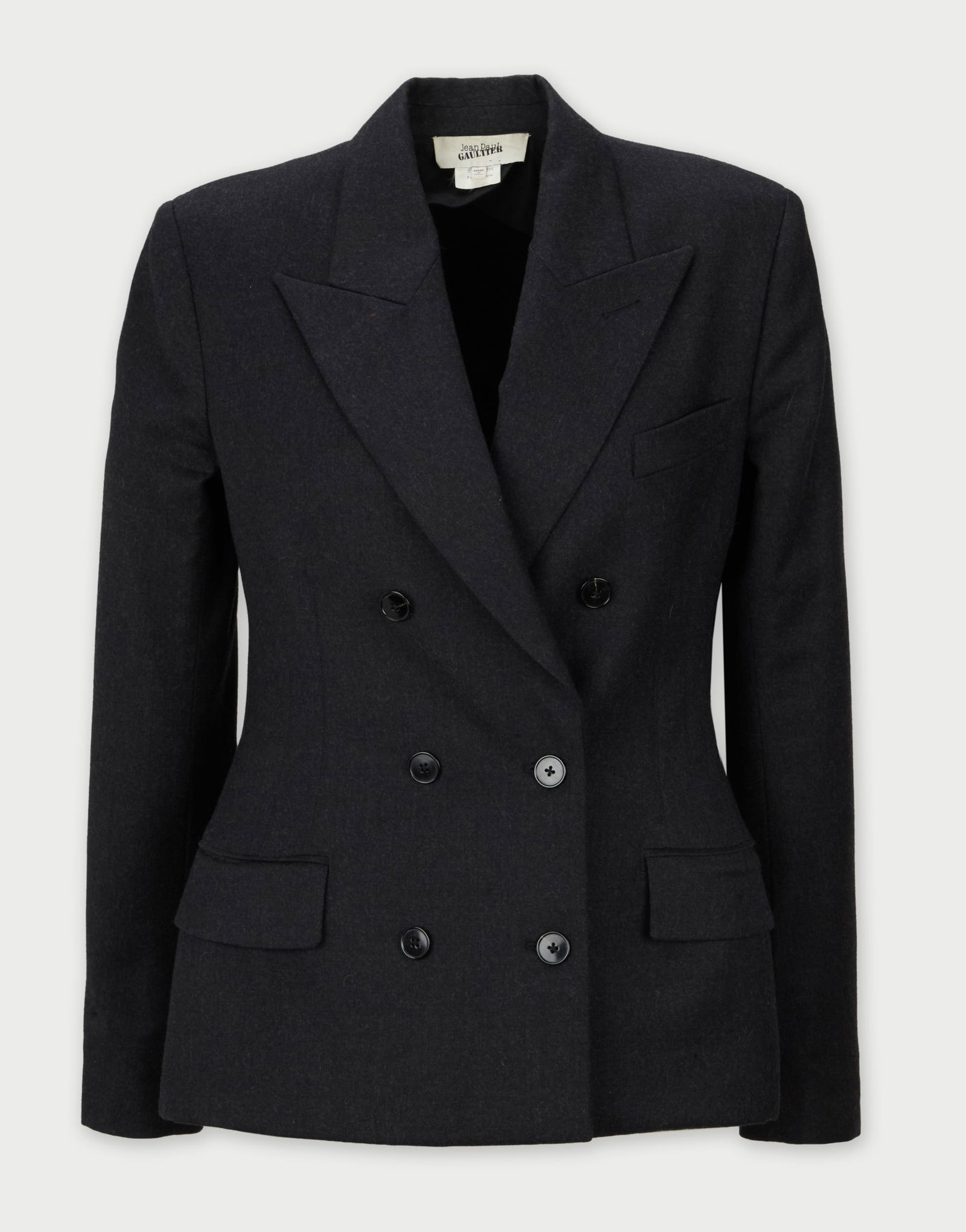 Jean Paul Gaultier | 90s Grey Wool Double-Breasted Jacket (1 of 4)