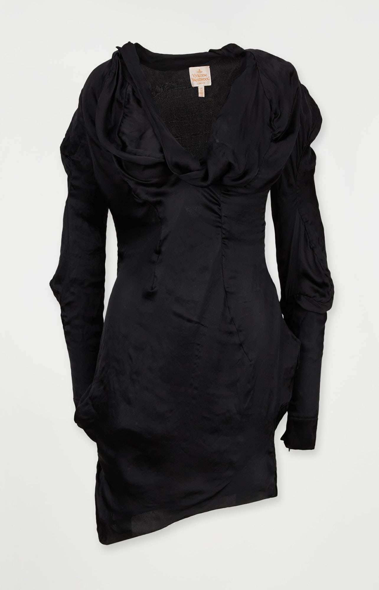 Naomi Campbell | Vivienne Westwood 2008 Opus Photo worn Gold Label Dress (With Image): A Vivienne Westwood Gold Label black silk mini cocktail dress, worn by Naomi Campbell for the Vivienne Westwood fashion book, published by Kraken Opus, which was credited by The Guardian in 2008 as