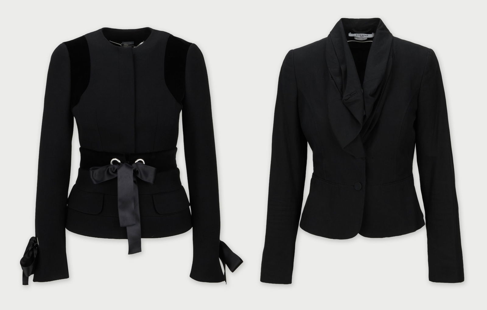 Designer Blazers | Two Cropped, Fitted Blazers, One Givenchy, One Alexander McQueen  (1 of 9)