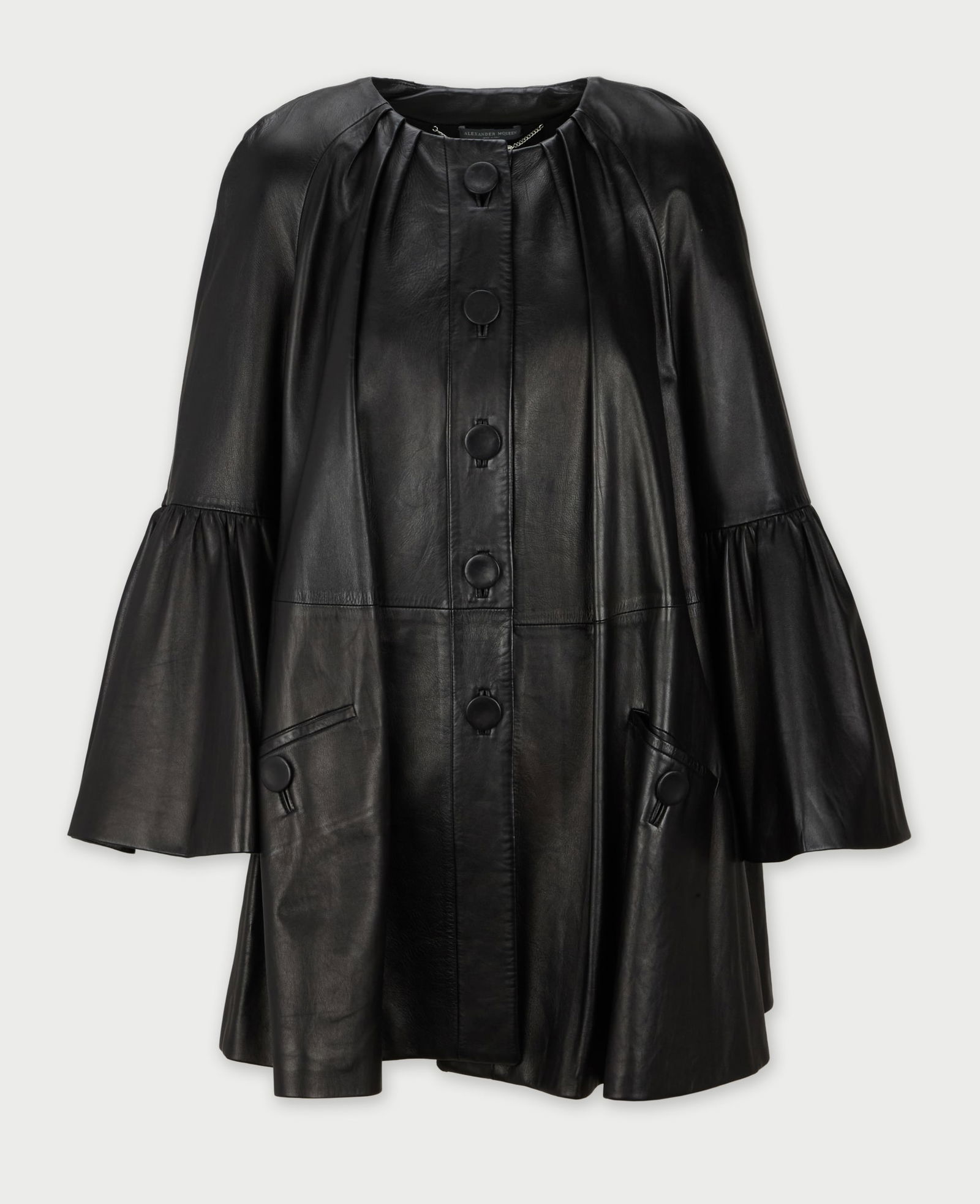 Alexander McQueen | Black Leather Coat (1 of 4)