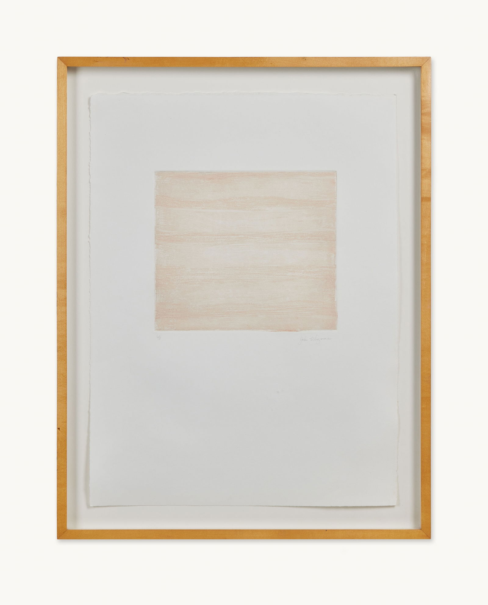 Gwyneth Paltrow | Abstract Textured Peach Colored Print (1 of 5)