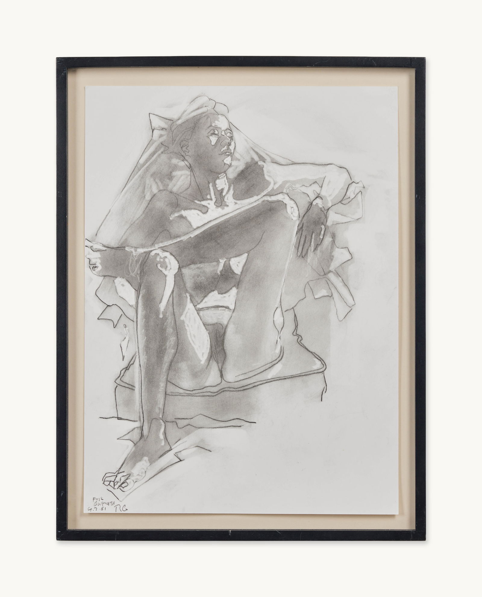 Gwyneth Paltrow | Robert Graham Conte Crayon Drawing of Gwyneth Paltrow (1 of 3)