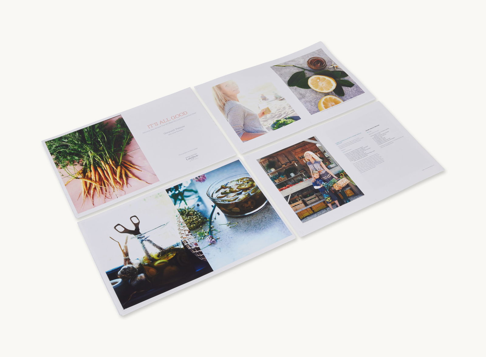 Gwyneth Paltrow | 2013 Signed It's All Good Original Print: This a signed original print of It's All Good (New York Times Best Seller) by Gwyneth Paltrow and Julia Turshen, a cook book dedicated to 185 recipes that stick within the confines of an eliminat