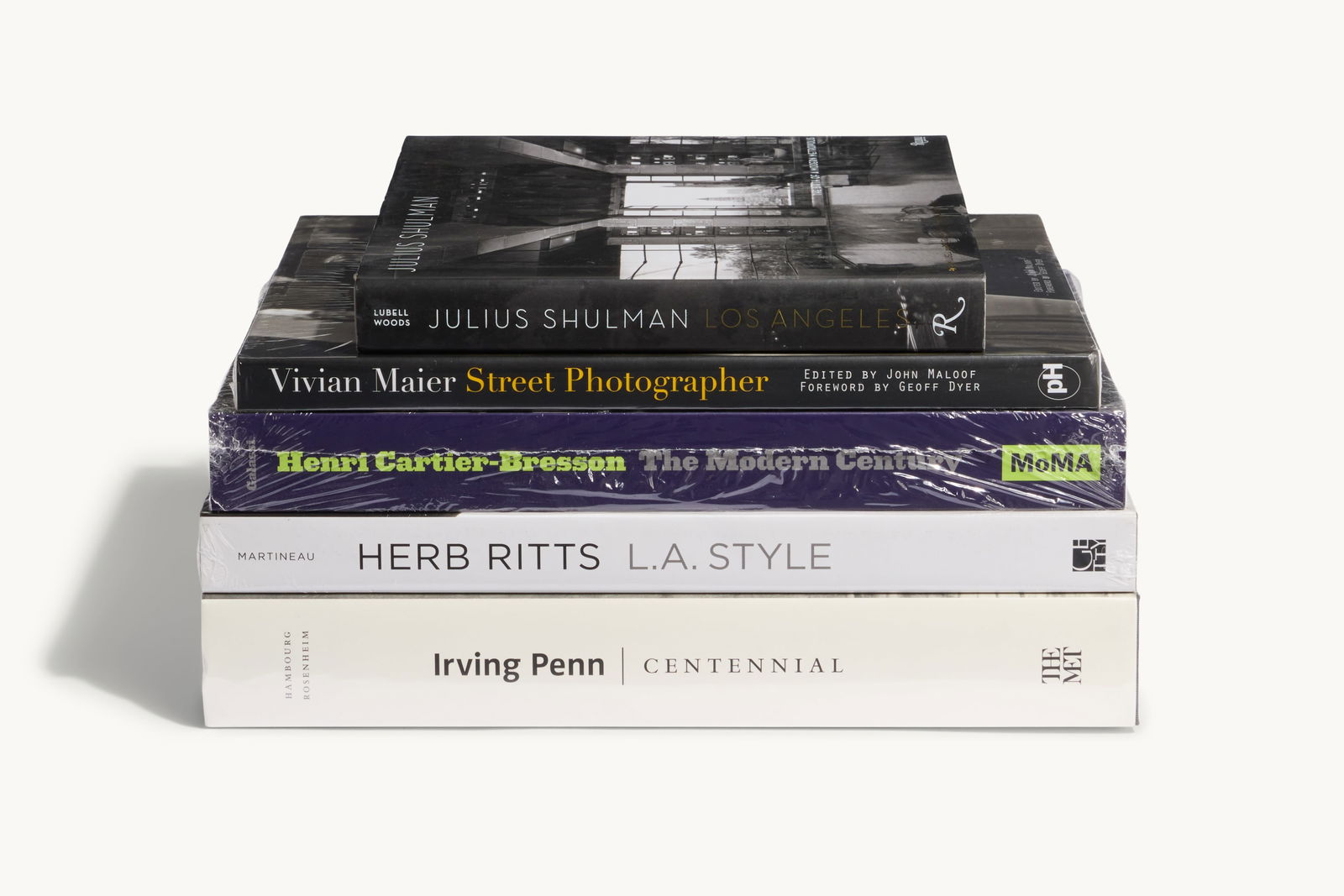 Gwyneth Paltrow | Group of Five Photography Themed Books: A group of five photography books, including Lubell and Woods, Julius Shulman Los Angeles: The Birth of a Modern Metropolis (New York: Rizzoli, 2016); Paul Martineau, Herb Ritts: L.A. Style (Los Angel