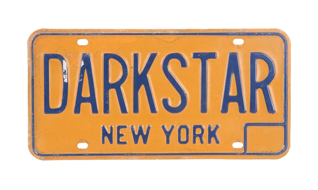 "Big Steve" Parish | DARKSTAR License Plate Thrown On Stage By Fan (1 of 2)