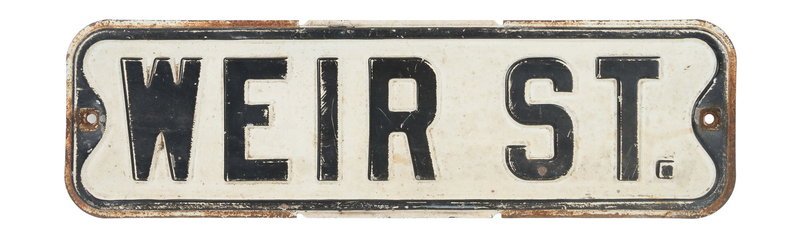 "Big Steve" Parish | "Weir Street" Street Sign Thrown On Stage By Fan (1 of 2)