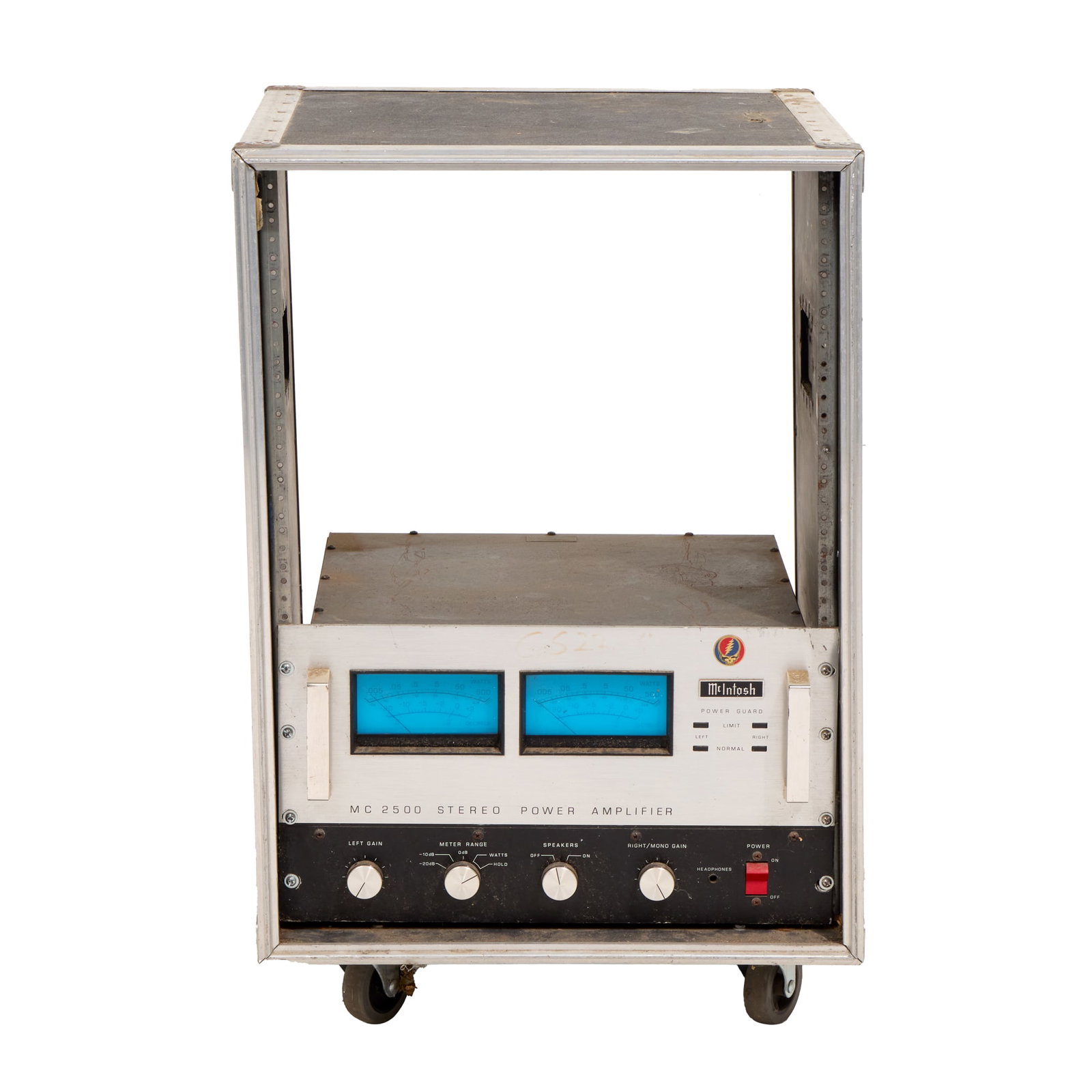 Grateful Dead | Wall of Sound/JGB McIntosh MC2500 Stereo Power Amplifier in Black Road Case (1 of 4)