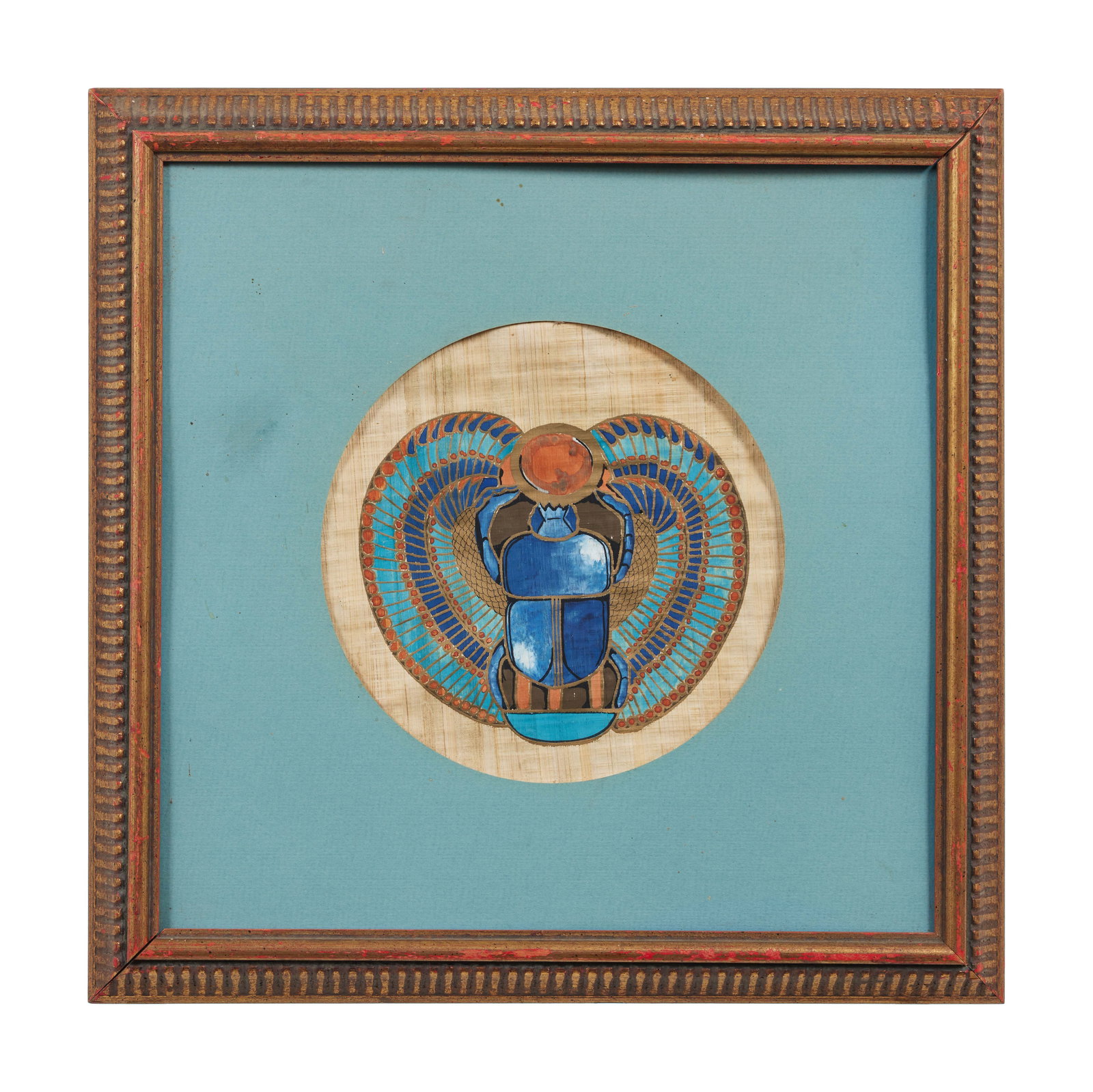 "Big Steve" Parish | 1978 Egyptian Scarab Papyrus Artwork  (1 of 1)