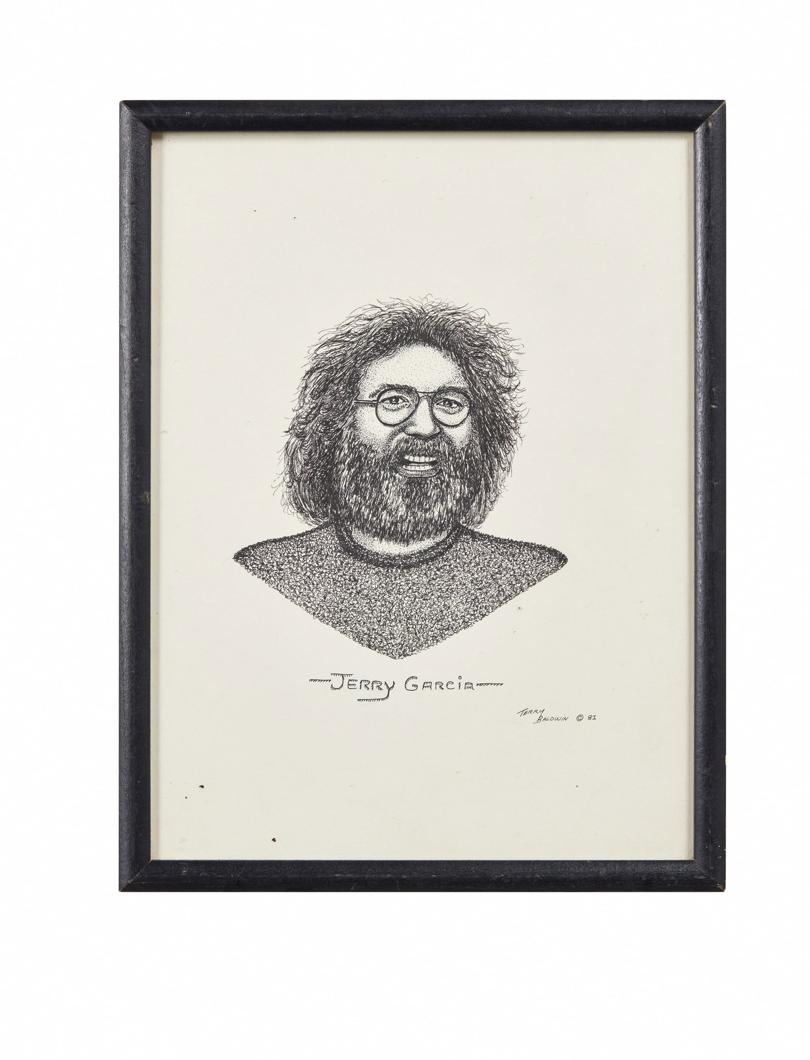 Jerry Garcia | 1981 Fan Art Drawing (1 of 3)