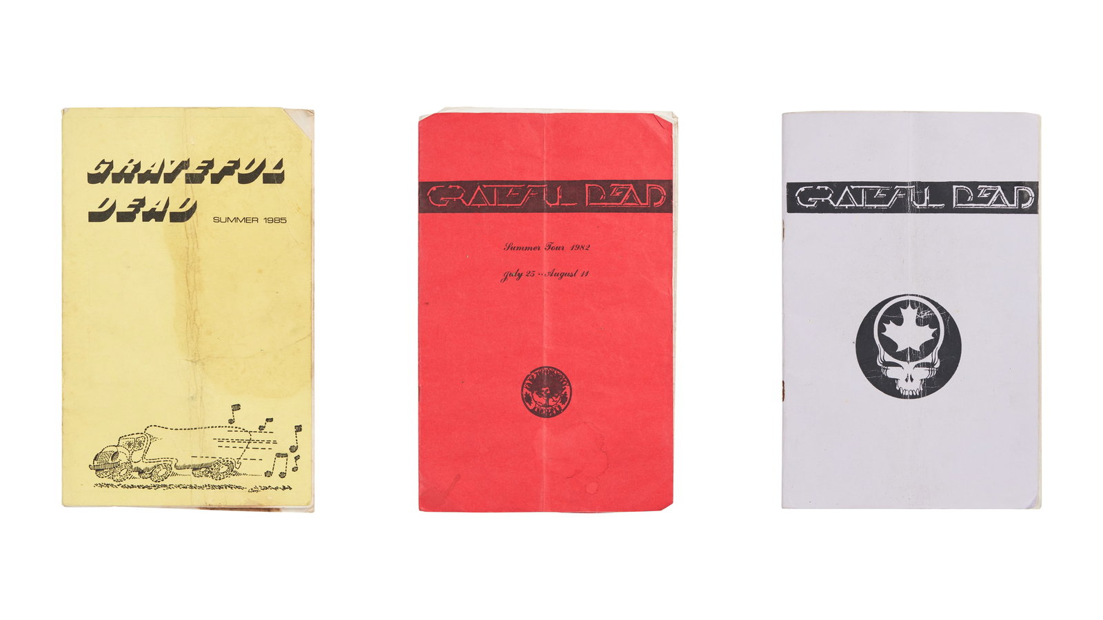 Grateful Dead | 1982-1985 Summer Tour Itineraries (1 of 11)