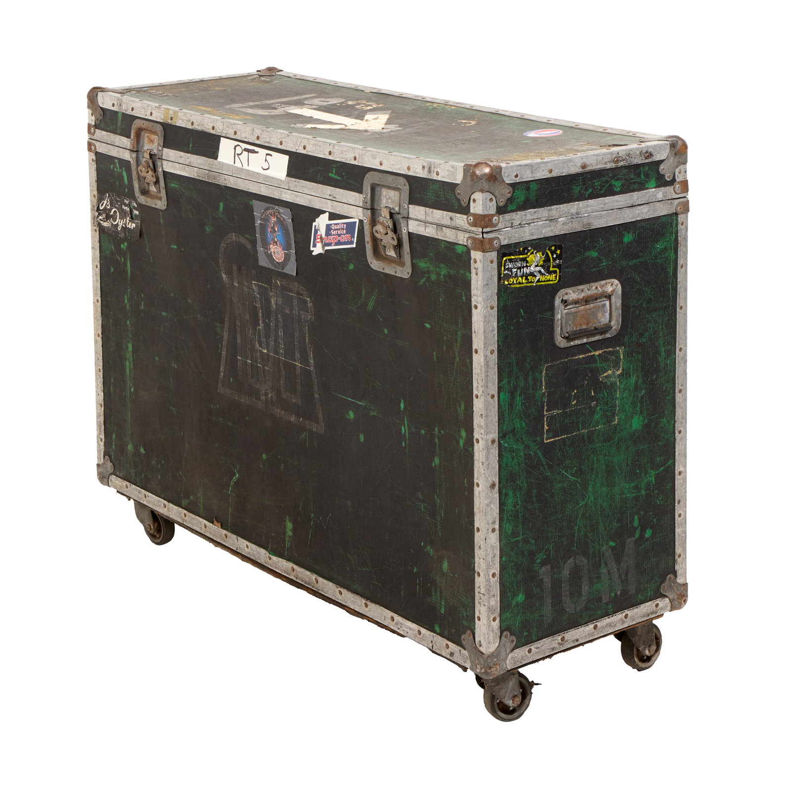 Mickey Hart | Lawrence "Ram Rod" Shurtliff?s Congas Trunk Road Case, Black and Green (1 of 2)