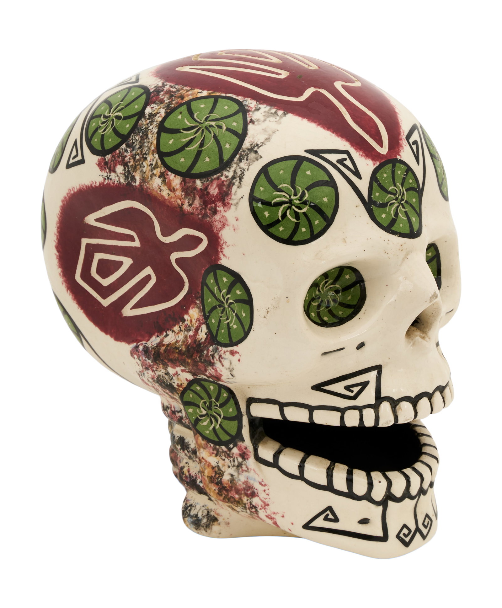 "Big Steve" Parish | Psychedelic Mana Pottery Skull Gifted to the Crew by Bill Walton (1 of 7)