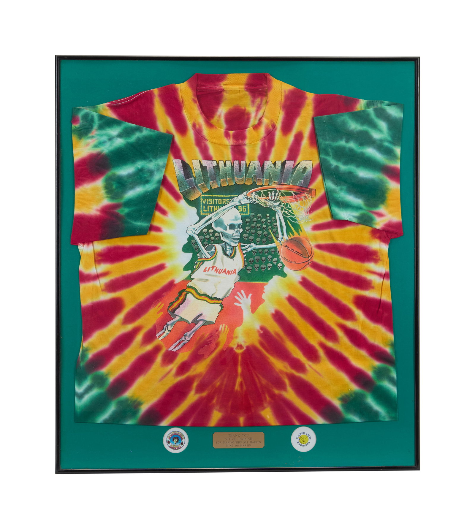 Grateful Dead | Framed Lithuanian Basketball Tie-Dye T-Shirt (1 of 5)