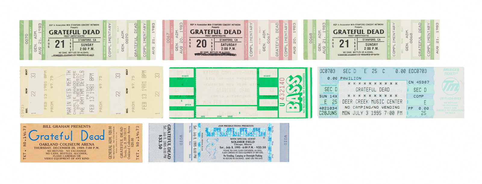 Lawrence "Ramrod" Shurtliff | 1980s-1990s Grateful Dead Tickets (1 of 20)