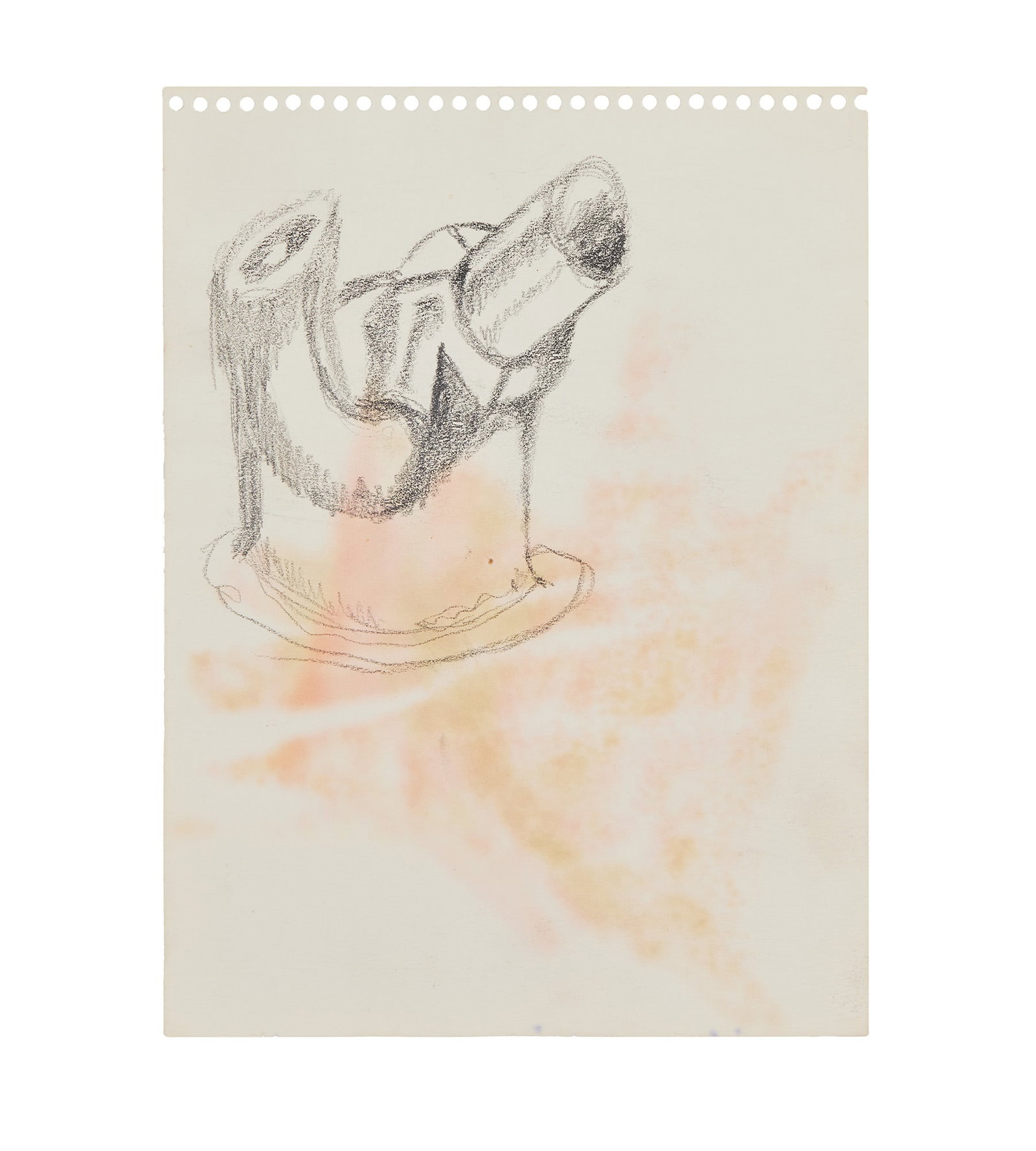 Jerry Garcia | Original Pencil Drawing (Abstract): An original abstract pencil on paper drawing, created by Jerry Garcia. In an exclusive statement, Jerry's daughter Trixie shares: "These sketchbook pages are from our home in San Rafael in 1986. It is