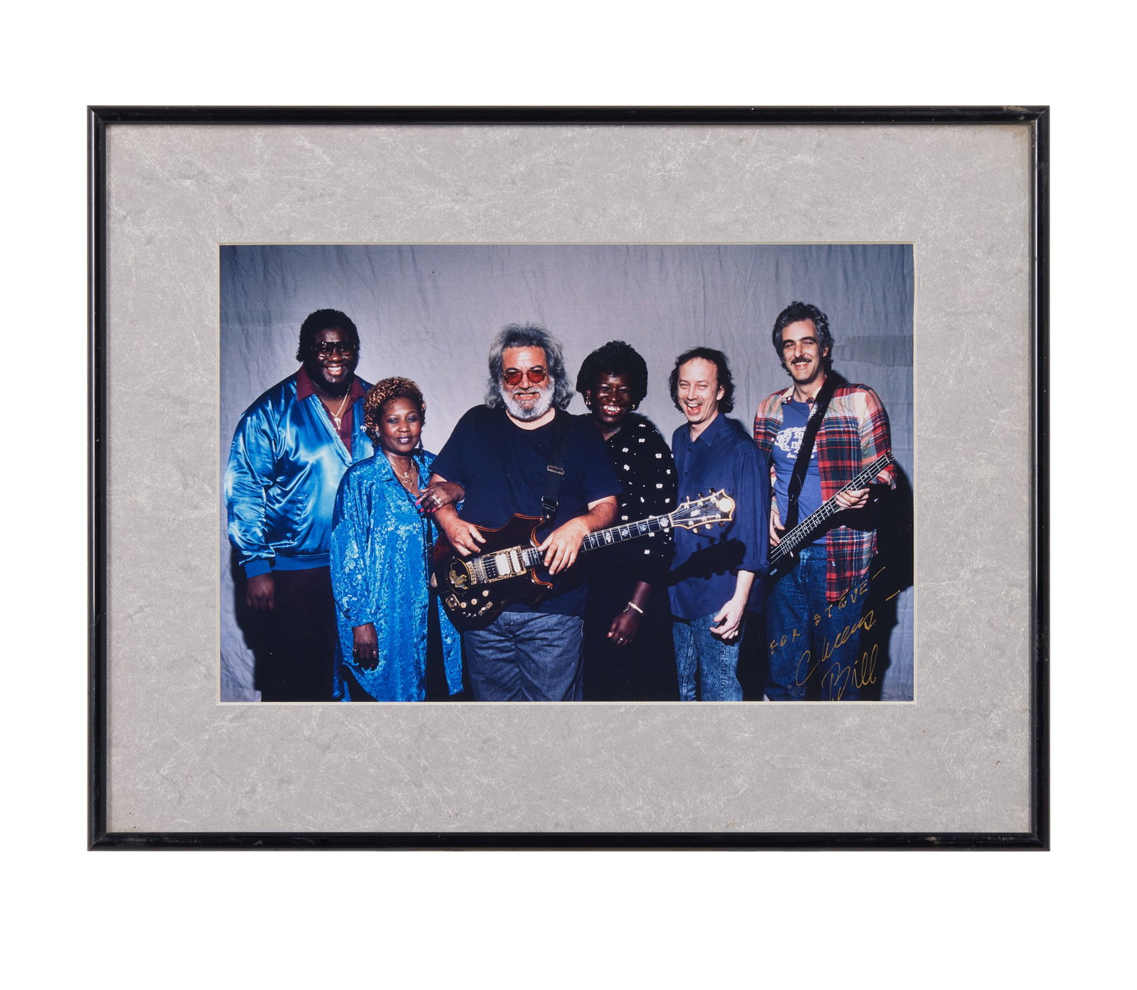Bill Graham | Jerry Garcia Band Photo Signed to "Big Steve" Parish  (1 of 2)