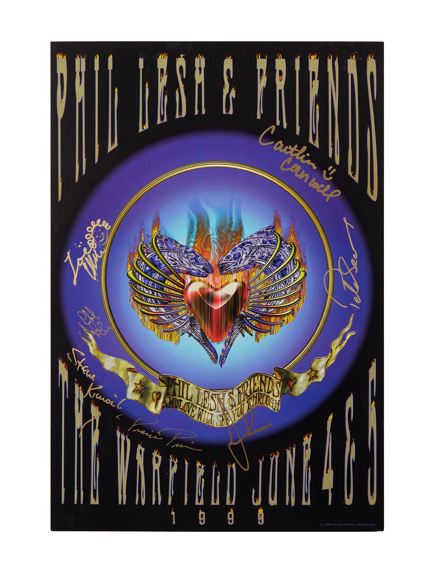 Phil Lesh | 1999 Band-Signed Phil Lesh and Friends Poster (1 of 8)