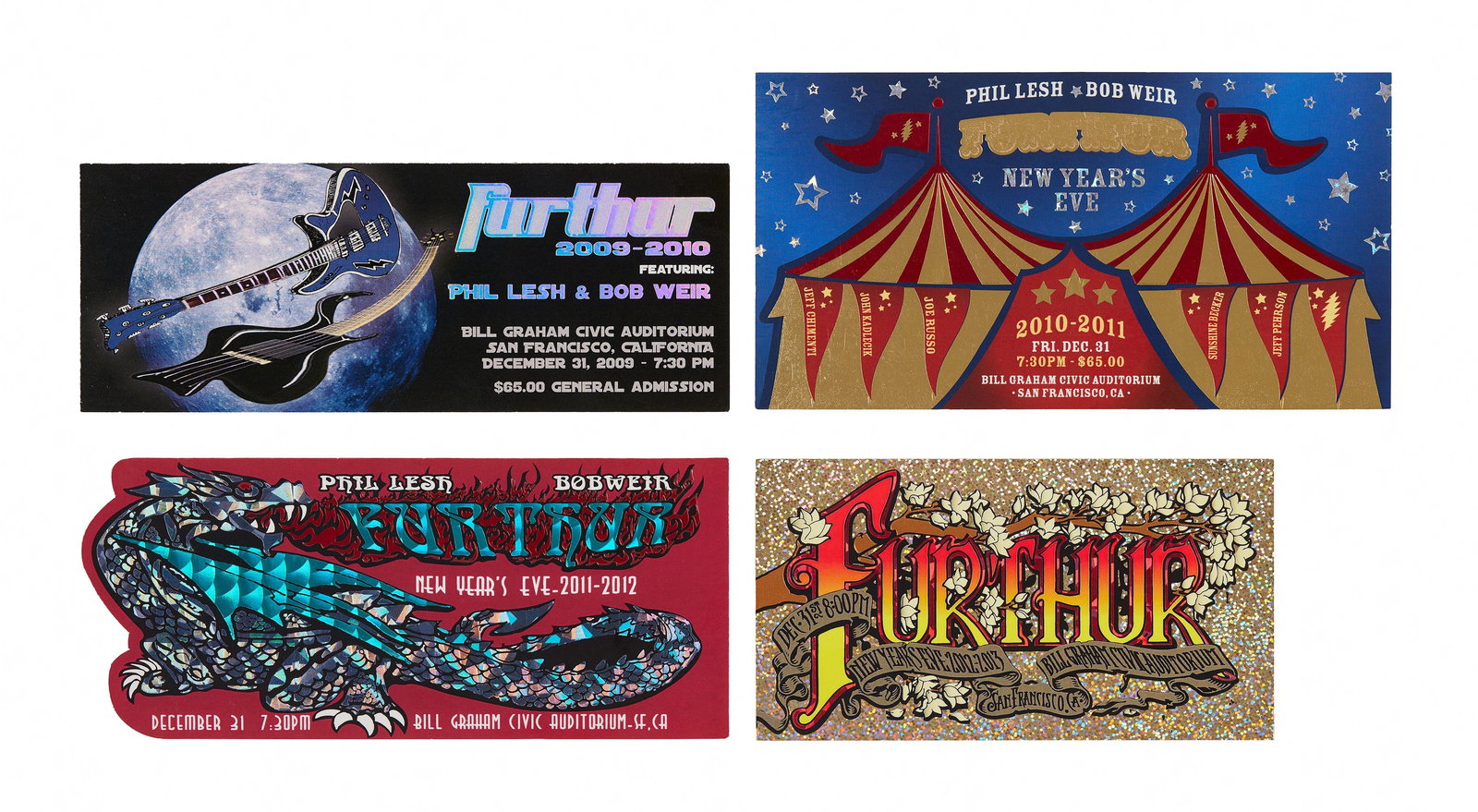 Phil Lesh and Bob Weir | 2009-2013 "Furthur" New Year's Eve Tickets (1 of 10)