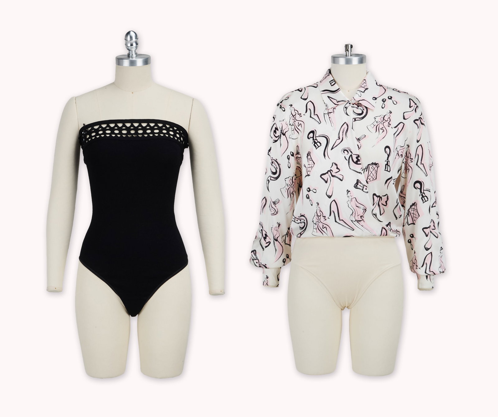 And Just Like That... | Charlotte York-Goldenblatt Wardrobe Two Bodysuits: Two designer bodysuits from the wardrobe department of the Max Original series And Just Like That? for the character Charlotte York-Goldenblatt (2021-25). This lot includes an Alaia Paris s